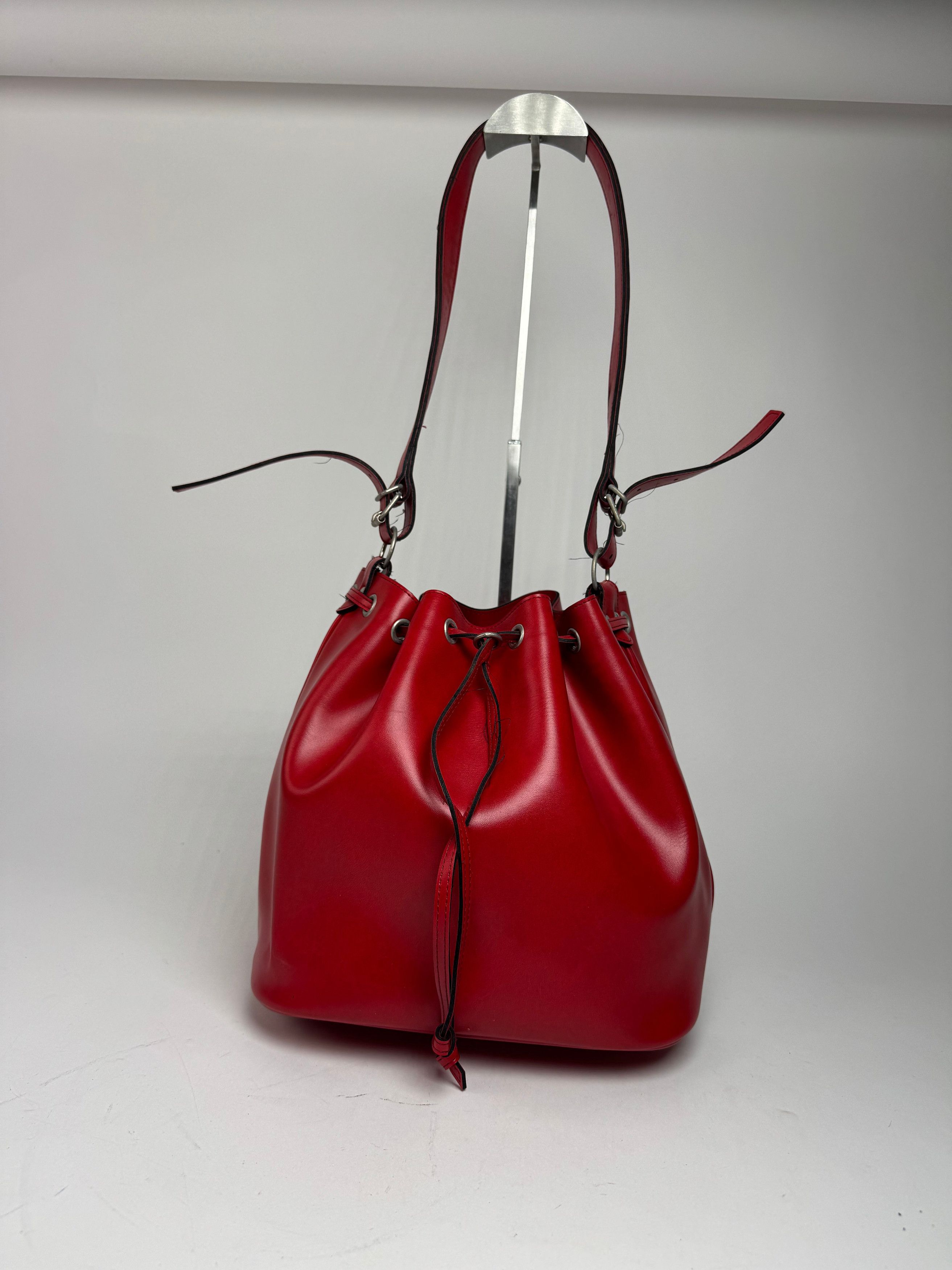 Comme des Garcons Vintage Comme Des Garçons Shoulder Bucket Bag Red Size ONE SIZE - 5 Thumbnail