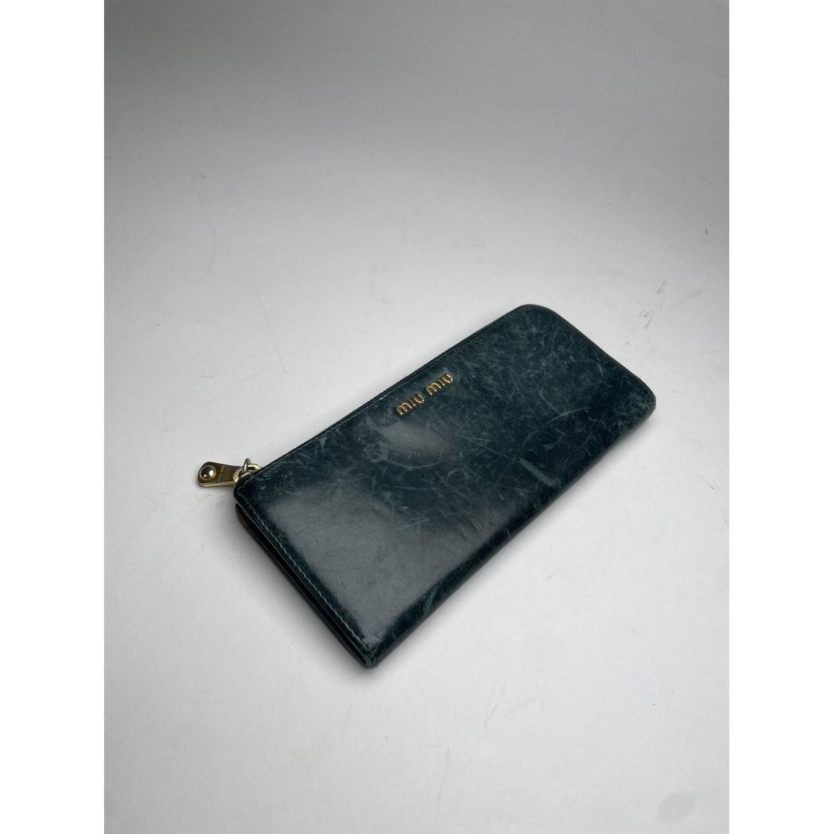 Miu Miu Metallic Leather Wallet Size ONE SIZE - 5 Thumbnail