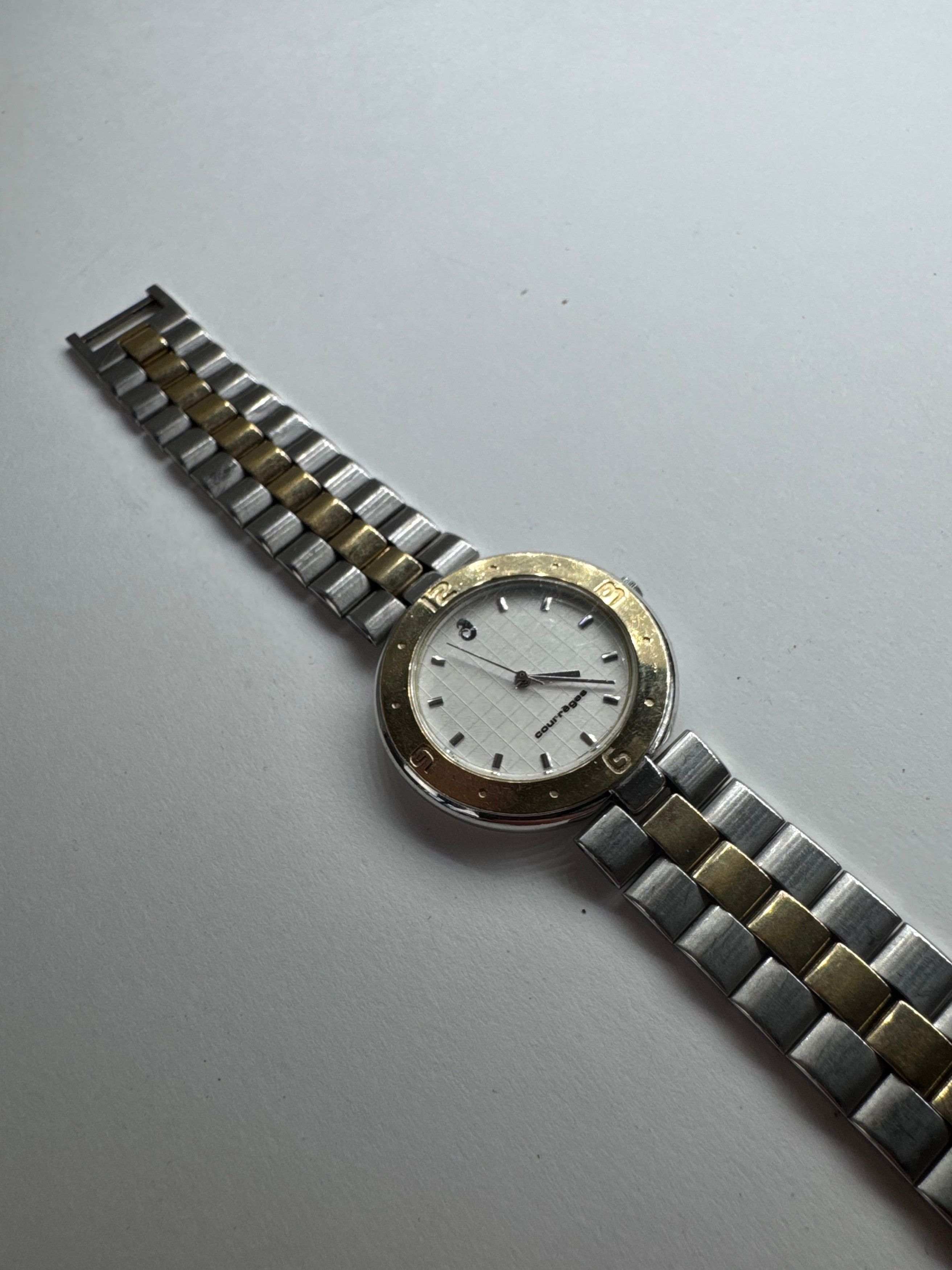 Courreges Vintage Steel Watch Silver / Gold Size ONE SIZE - 7 Thumbnail