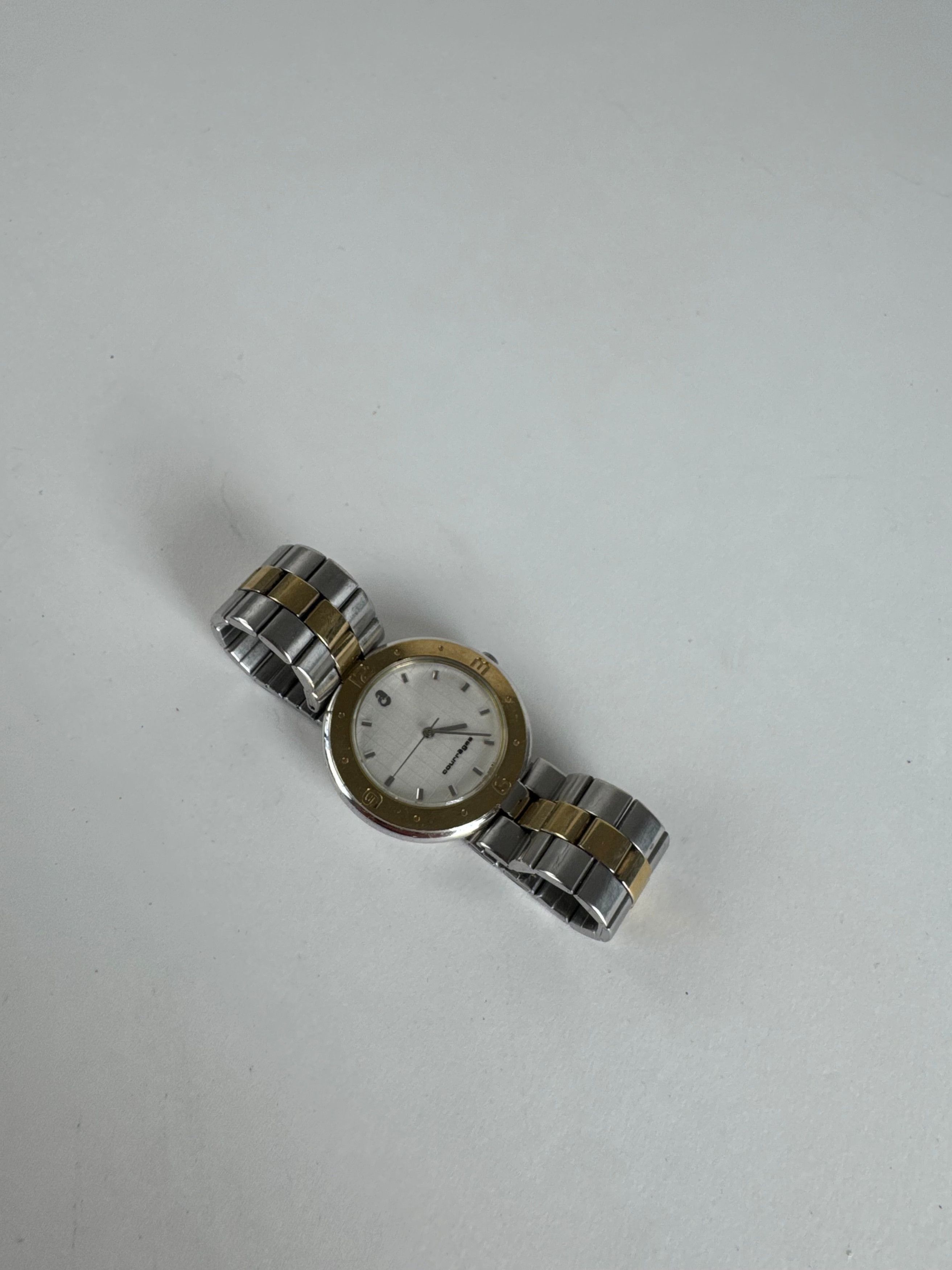 Courreges Vintage Steel Watch Silver / Gold Size ONE SIZE - 8 Thumbnail