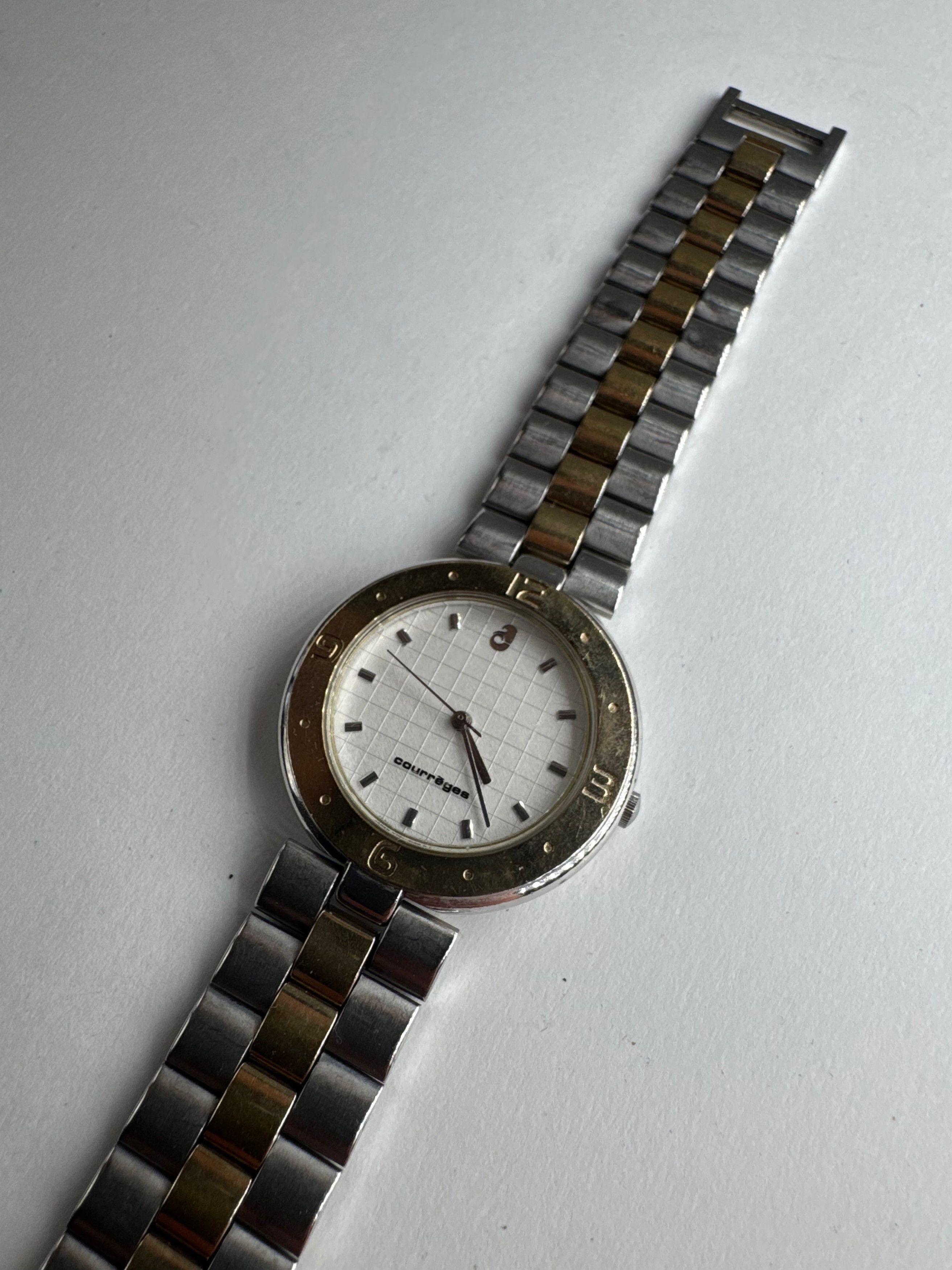 Courreges Vintage Steel Watch Silver / Gold Size ONE SIZE - 2 Thumbnail