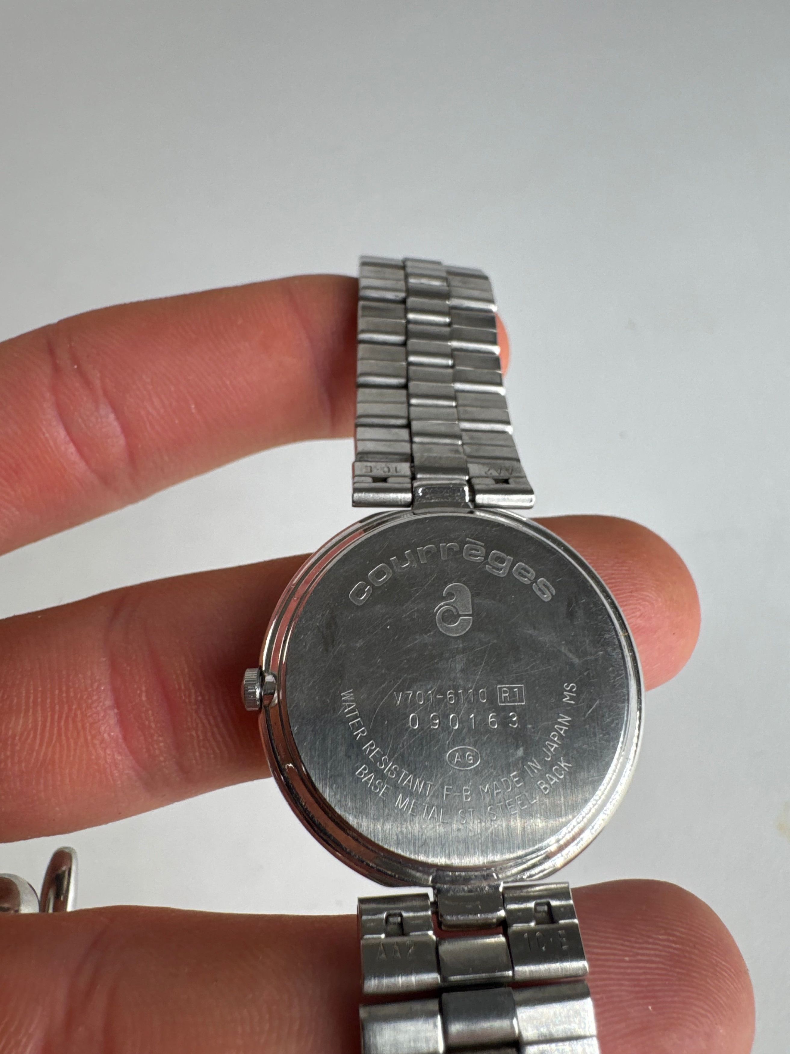 Courreges Vintage Steel Watch Silver / Gold Size ONE SIZE - 3 Thumbnail