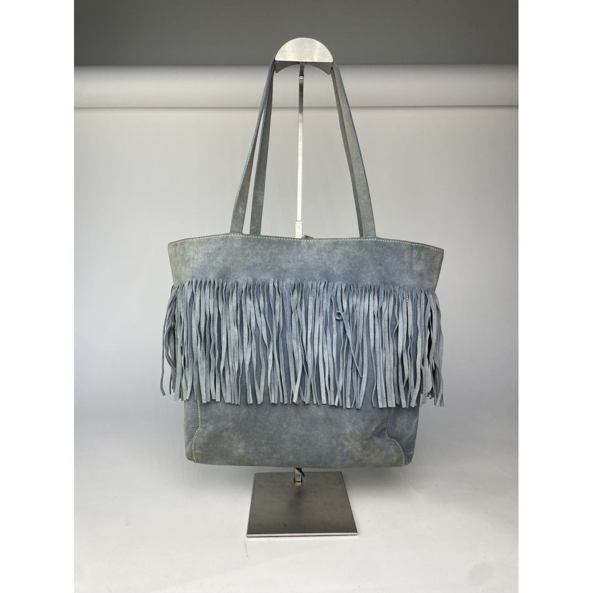 Miu Miu Blue Leather Handbag Size ONE SIZE - 5 Thumbnail