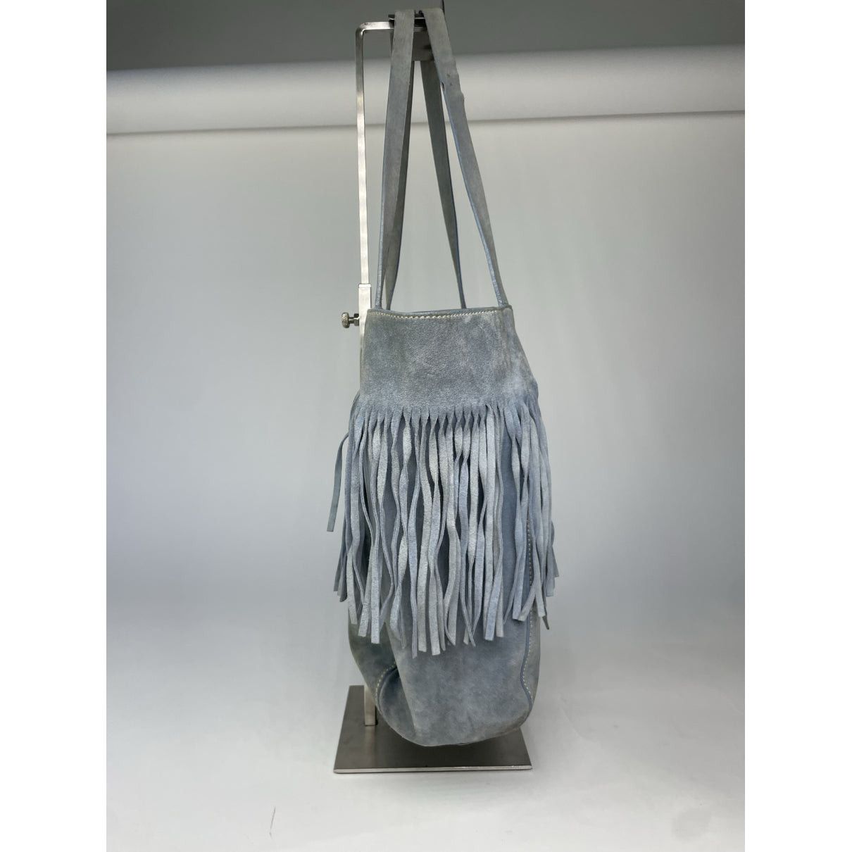 Miu Miu Blue Leather Handbag Size ONE SIZE - 4 Thumbnail