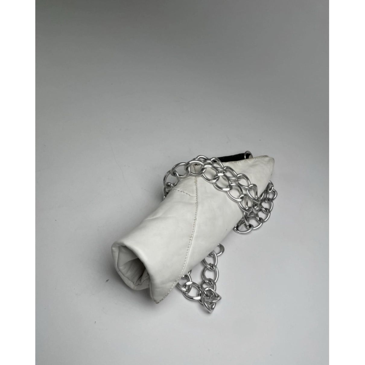 MM6 White Leather Handbag Size ONE SIZE - 3 Thumbnail