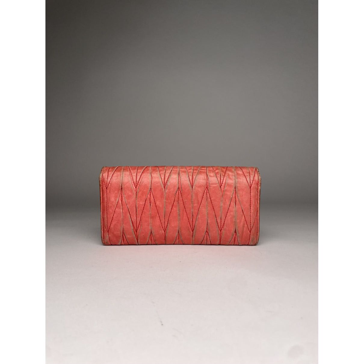Miu Miu Pink Leather Wallet Size ONE SIZE - 2 Thumbnail