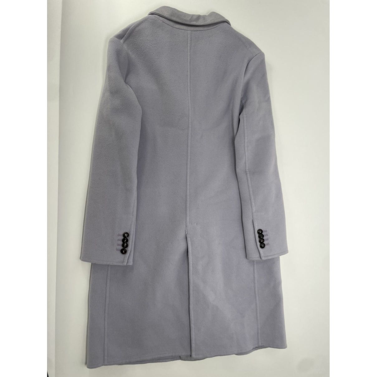 Giorgio Armani Grey Wool Trench Coat Size L / US 10 / IT 46 - 3 Thumbnail