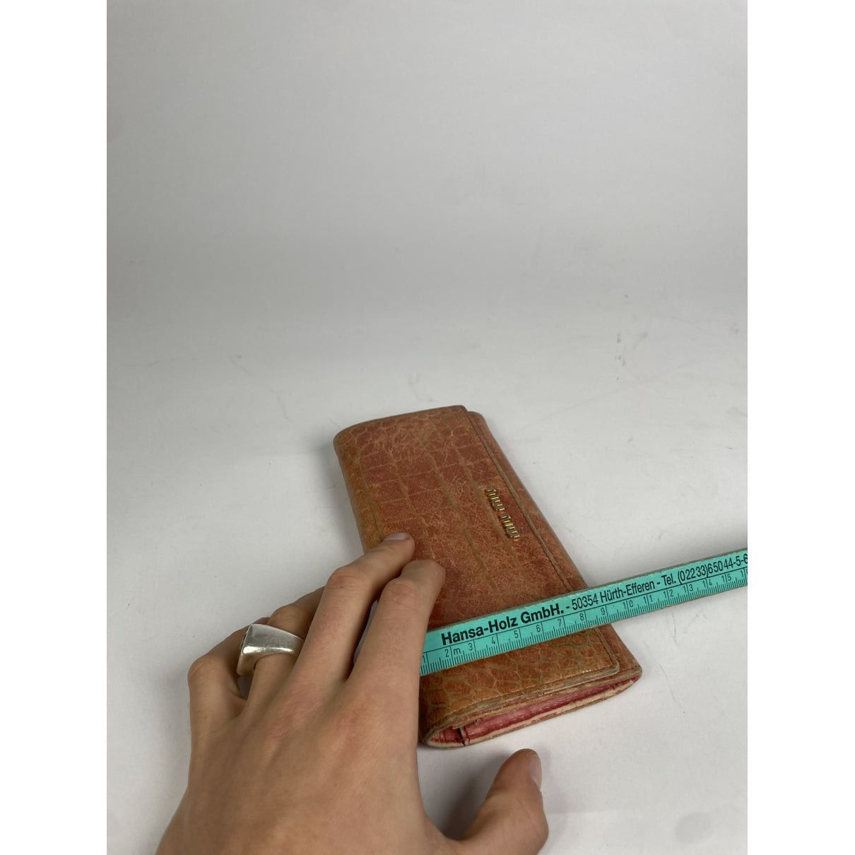 Miu Miu Orange Leather Wallet Size ONE SIZE - 5 Thumbnail