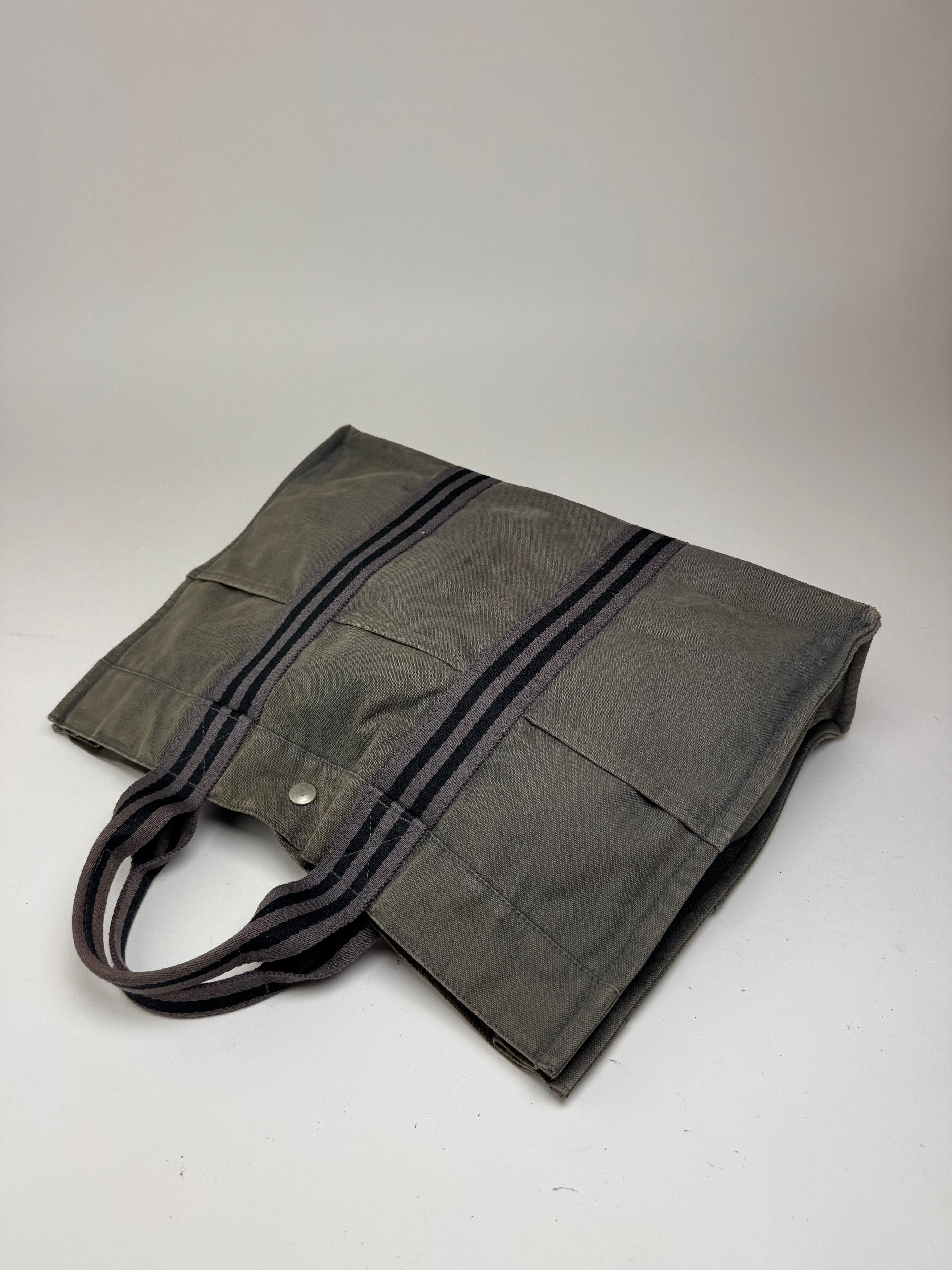 Other Vintage Hermes Canvas Shopper Grey Size ONE SIZE - 10 Thumbnail