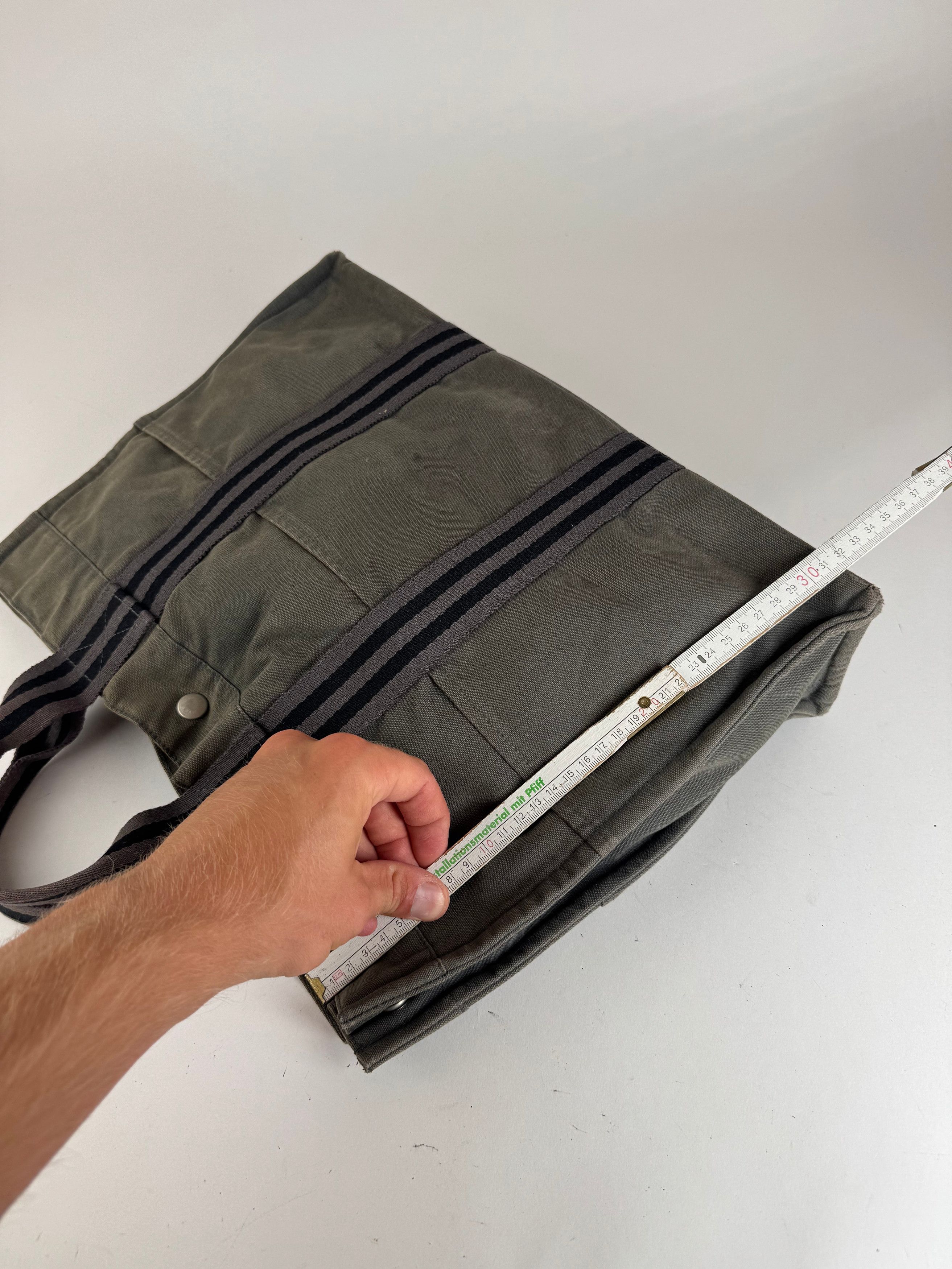 Other Vintage Hermes Canvas Shopper Grey Size ONE SIZE - 14 Thumbnail