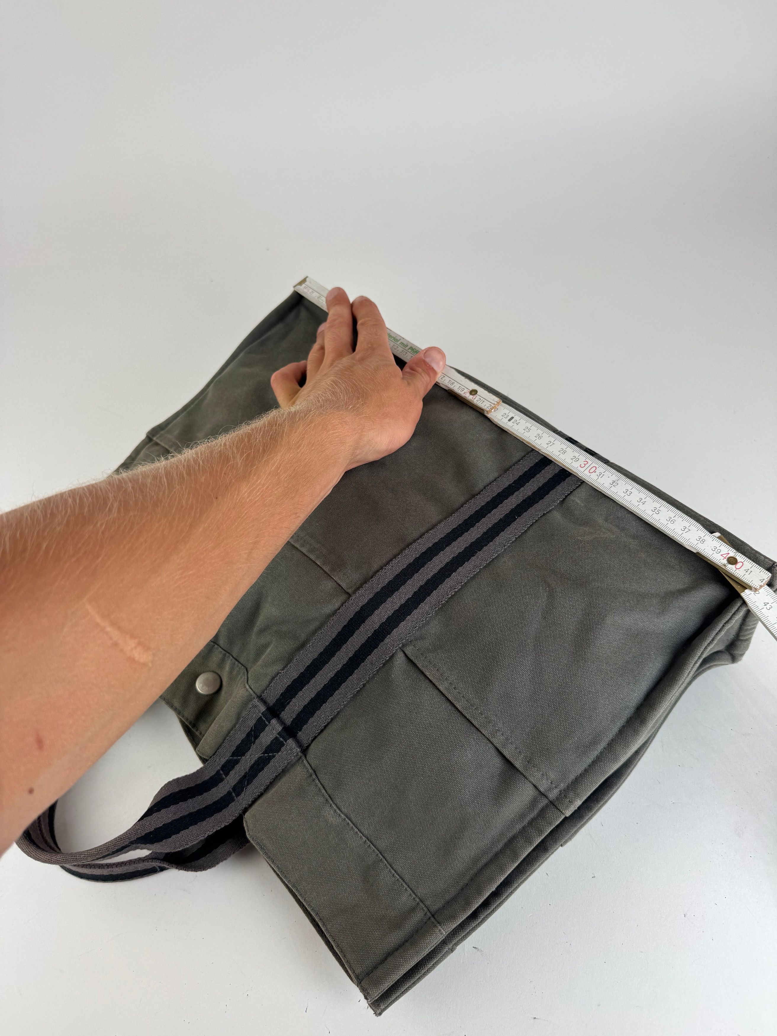 Other Vintage Hermes Canvas Shopper Grey Size ONE SIZE - 13 Thumbnail