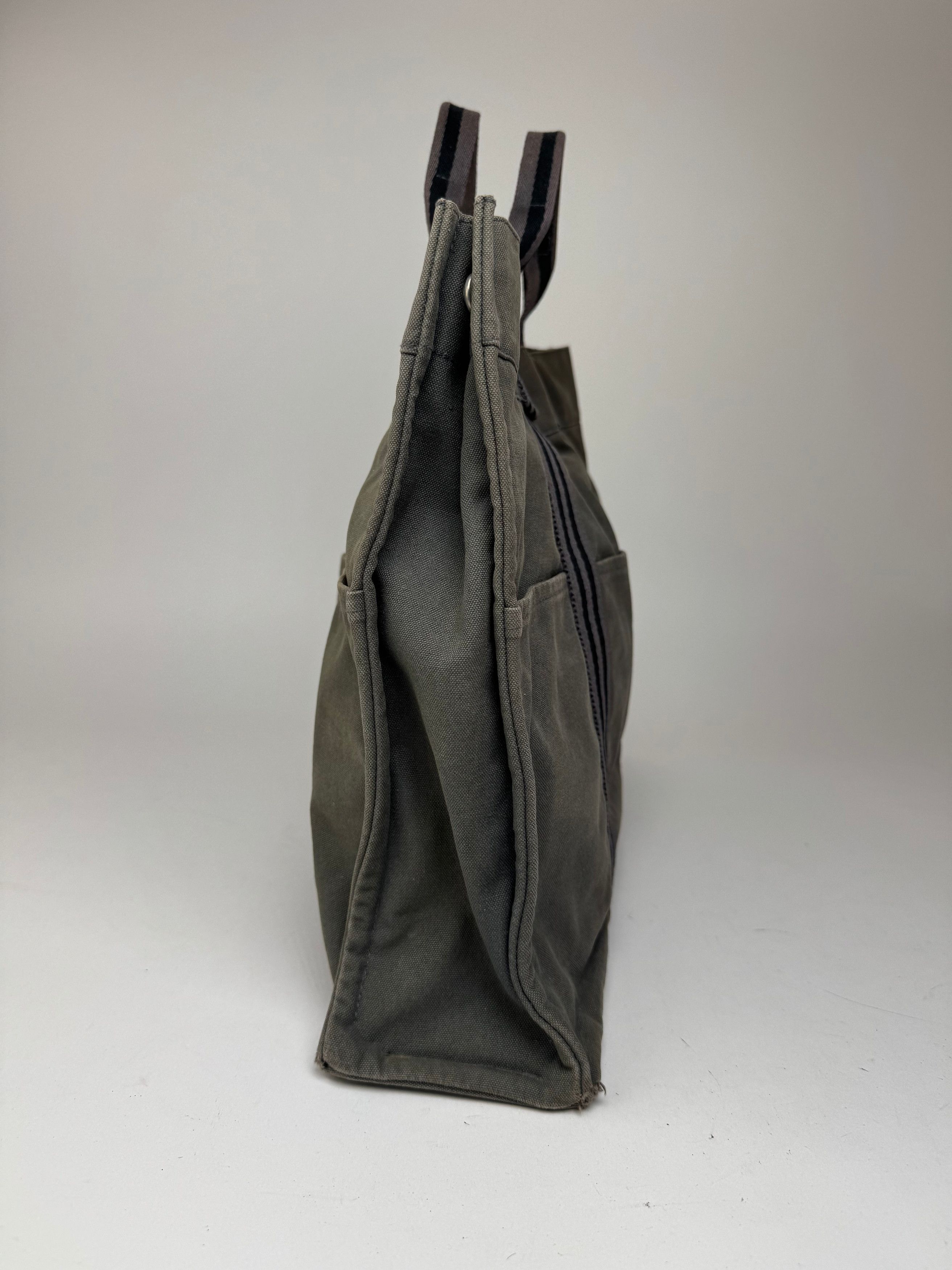 Other Vintage Hermes Canvas Shopper Grey Size ONE SIZE - 9 Thumbnail