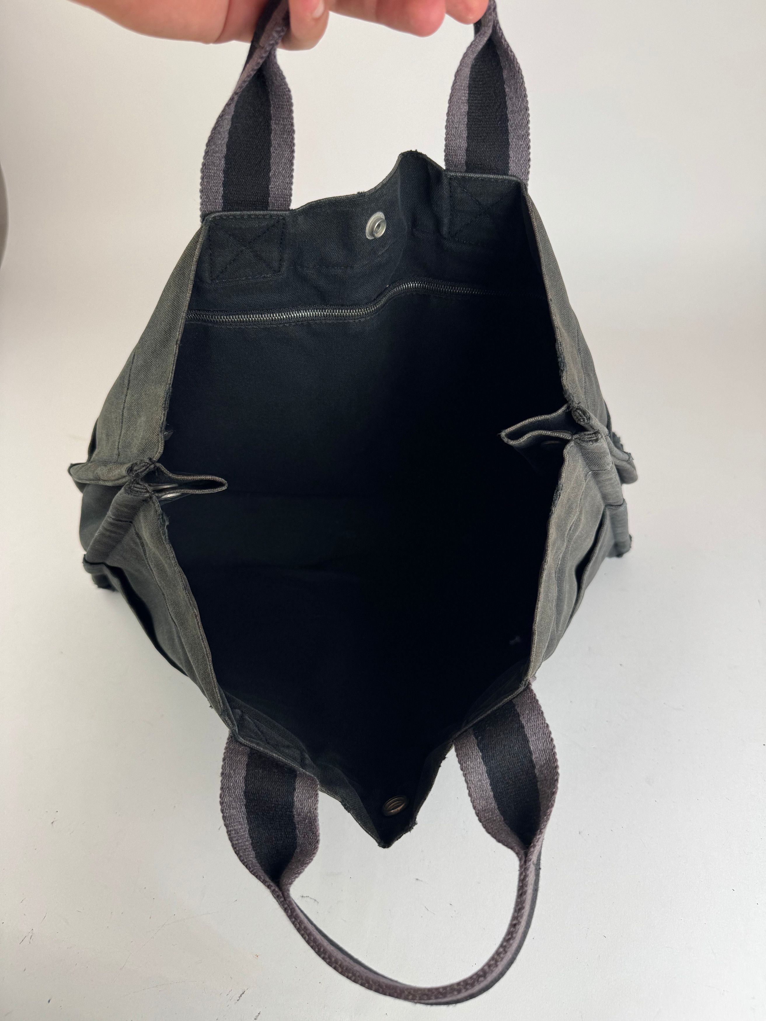 Other Vintage Hermes Canvas Tote bag black Size ONE SIZE - 2 Thumbnail