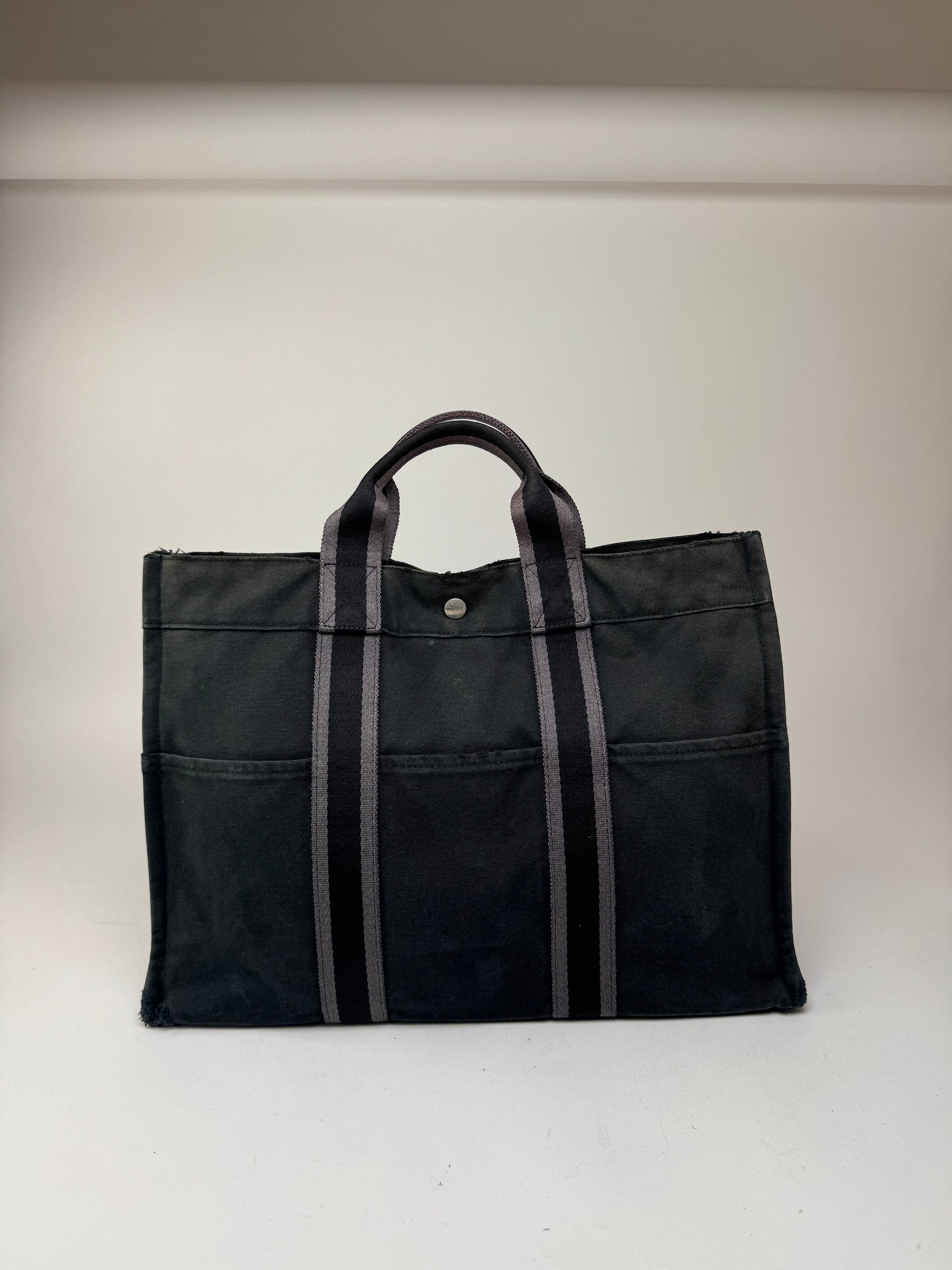 Other Vintage Hermes Canvas Tote bag black Size ONE SIZE - 13 Thumbnail