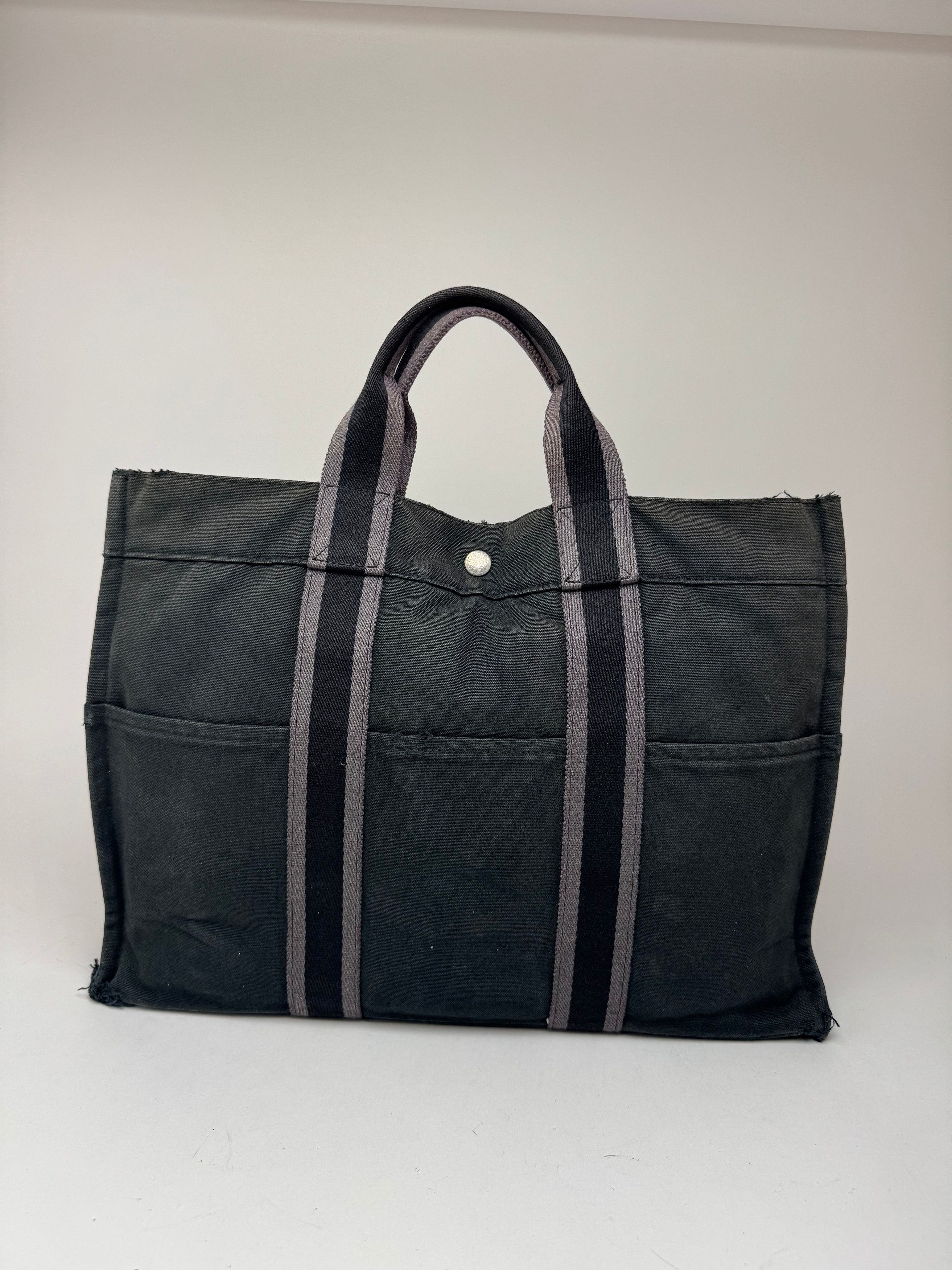 Other Vintage Hermes Canvas Tote bag black Size ONE SIZE - 4 Thumbnail