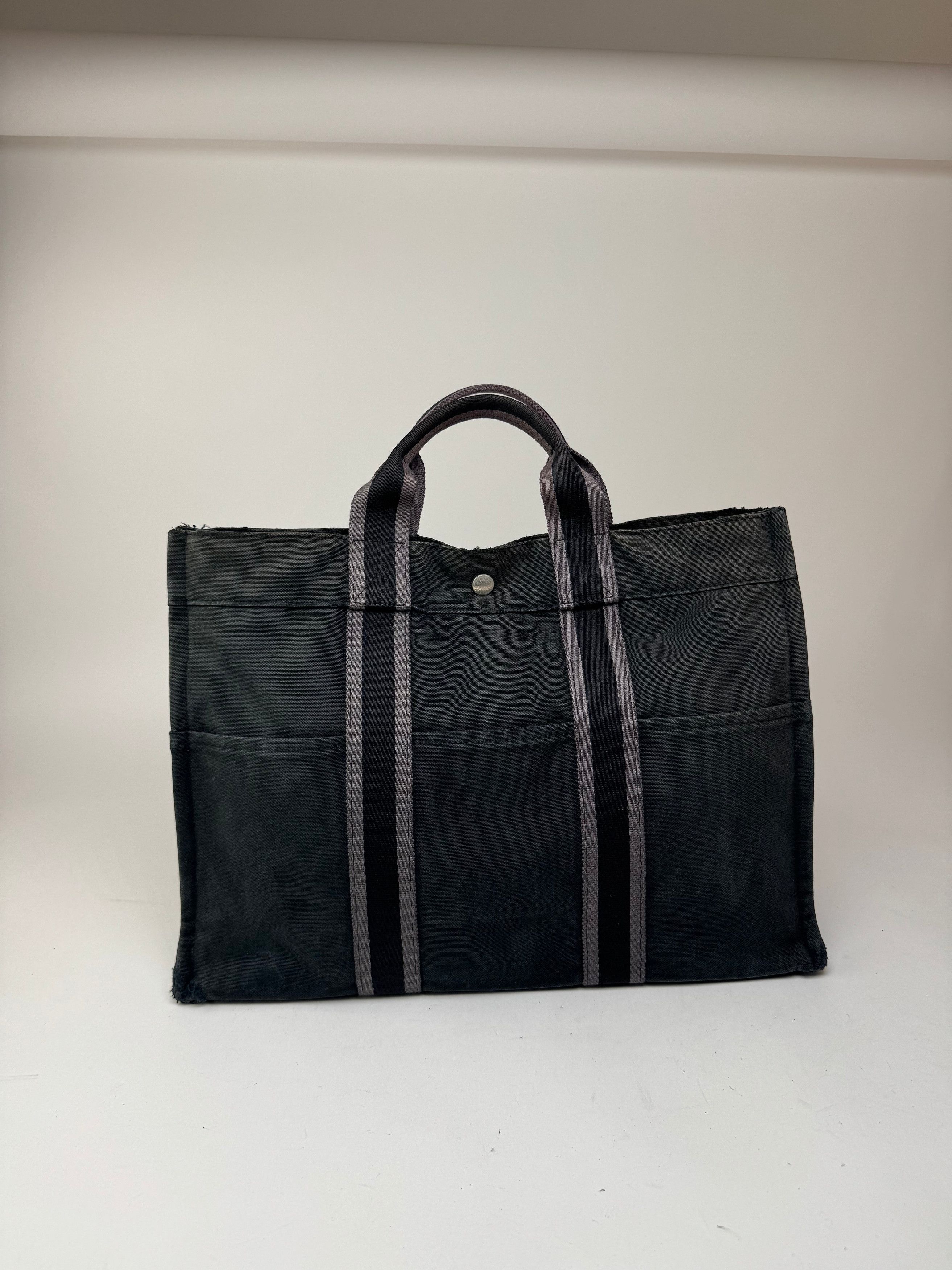 Other Vintage Hermes Canvas Tote bag black Size ONE SIZE - 7 Thumbnail