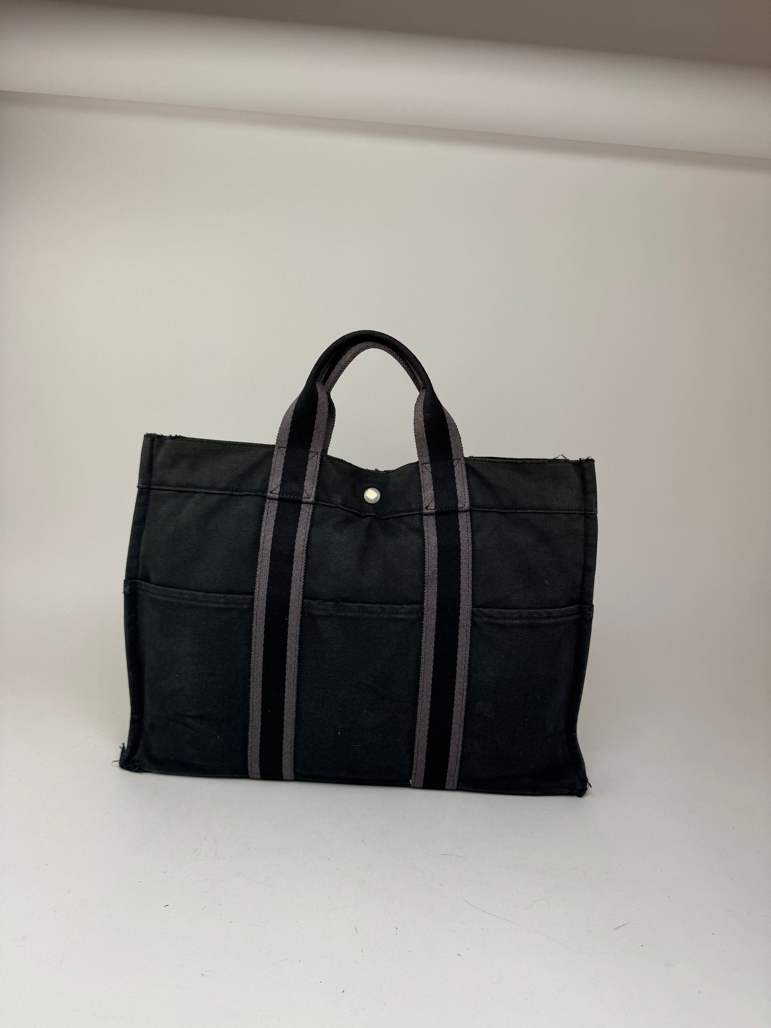 Other Vintage Hermes Canvas Tote bag black Size ONE SIZE - 8 Thumbnail