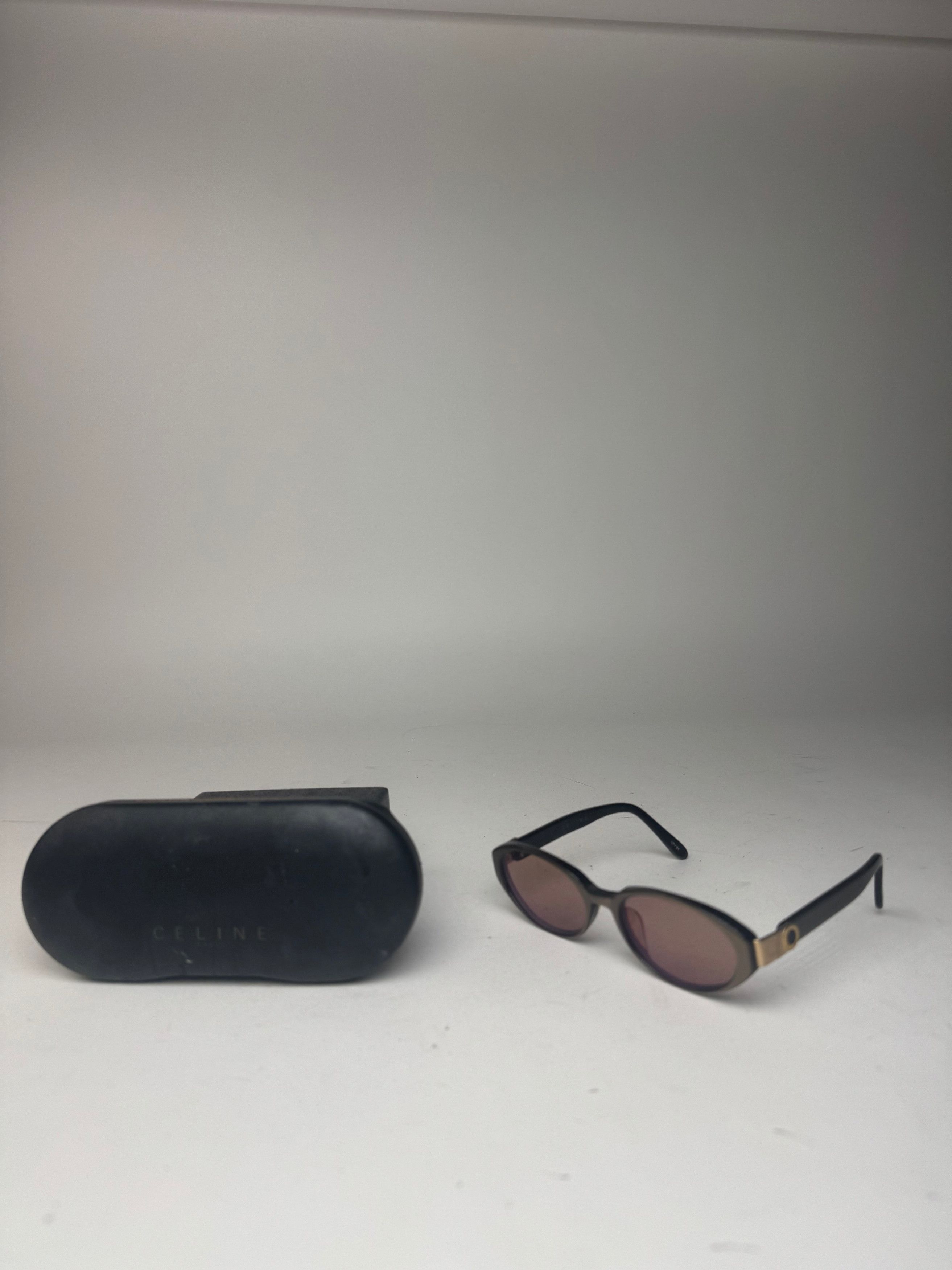Celine Vintage Paris Retro Sunglasses Brown Size ONE SIZE - 2 Thumbnail