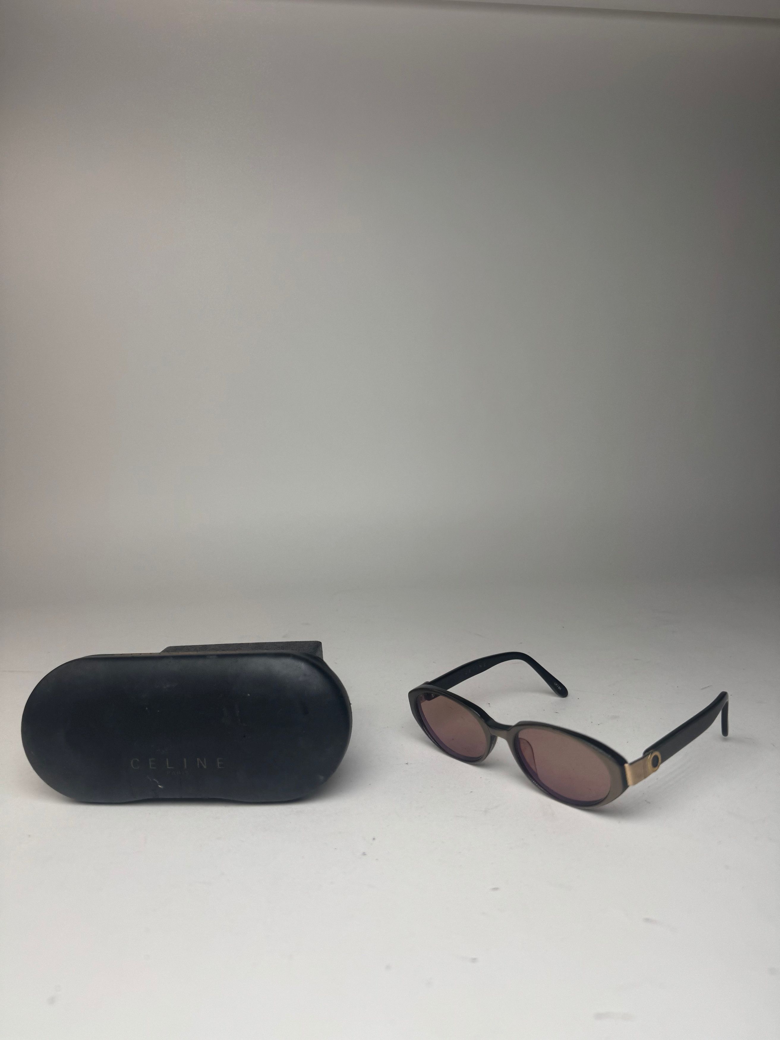 Celine Vintage Paris Retro Sunglasses Brown Size ONE SIZE - 14 Thumbnail