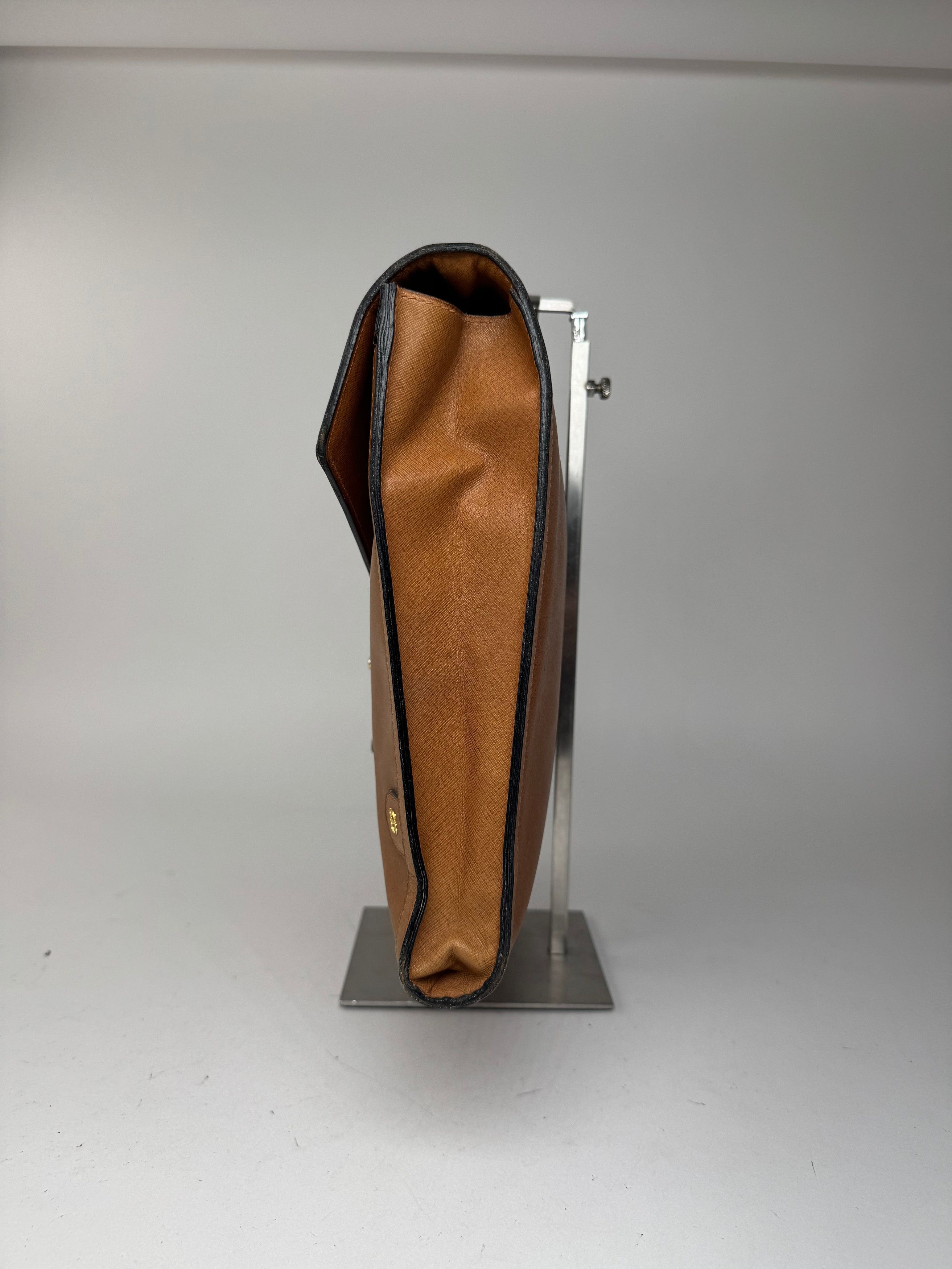Loewe Vintage Madrid LEATHER Briefcase camel Size ONE SIZE - 8 Thumbnail