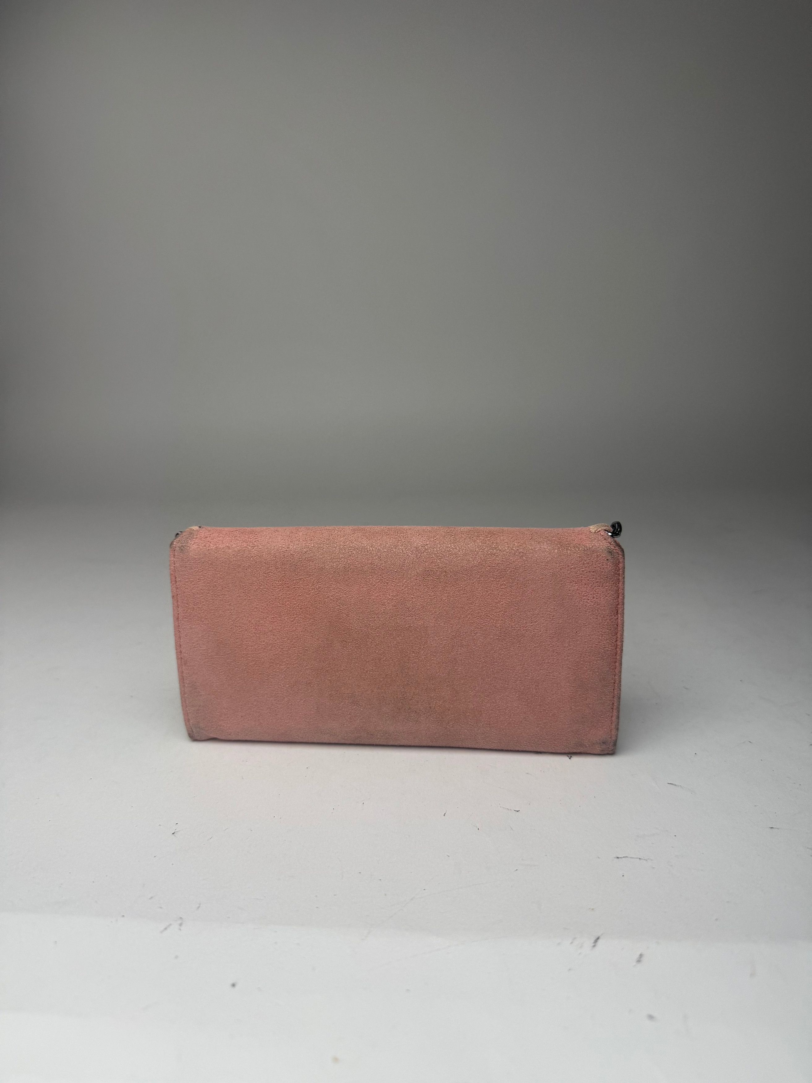 Stella McCartney Vintage Stella Mc Cartney Vegan Suede Wallet Pink Size ONE SIZE - 4 Thumbnail
