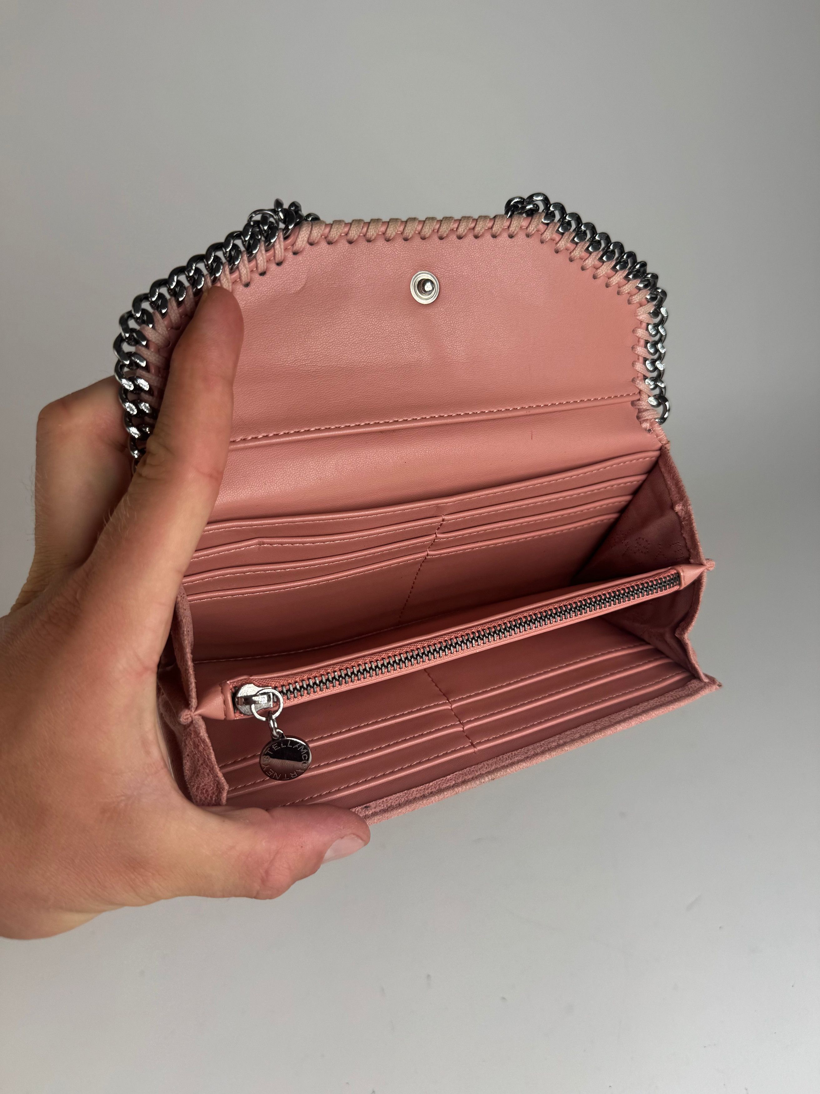 Stella McCartney Vintage Stella Mc Cartney Vegan Suede Wallet Pink Size ONE SIZE - 5 Thumbnail