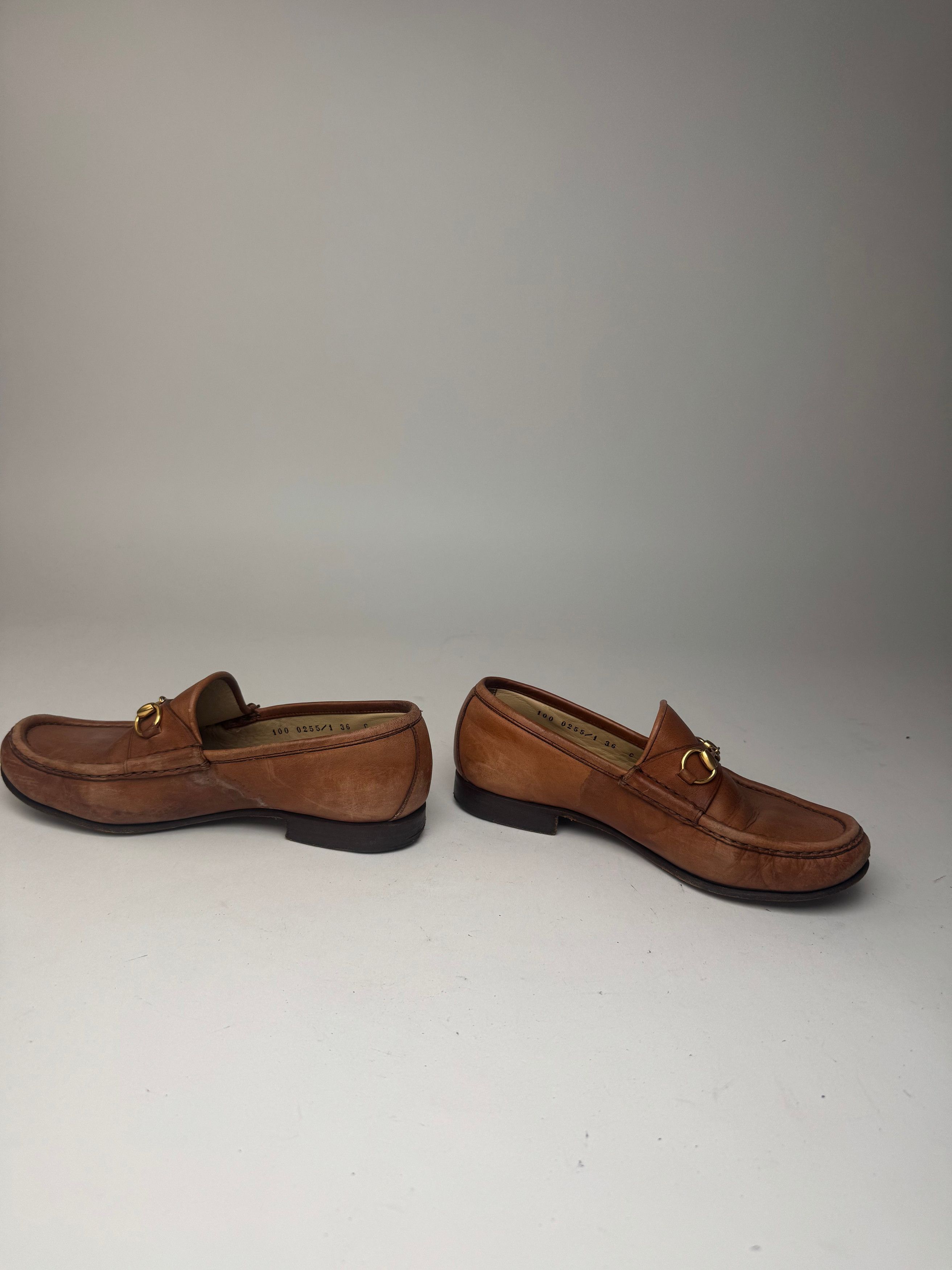 Gucci Vintage Horsebit leather Loafer brown Size US 5 / IT 35 - 5 Thumbnail