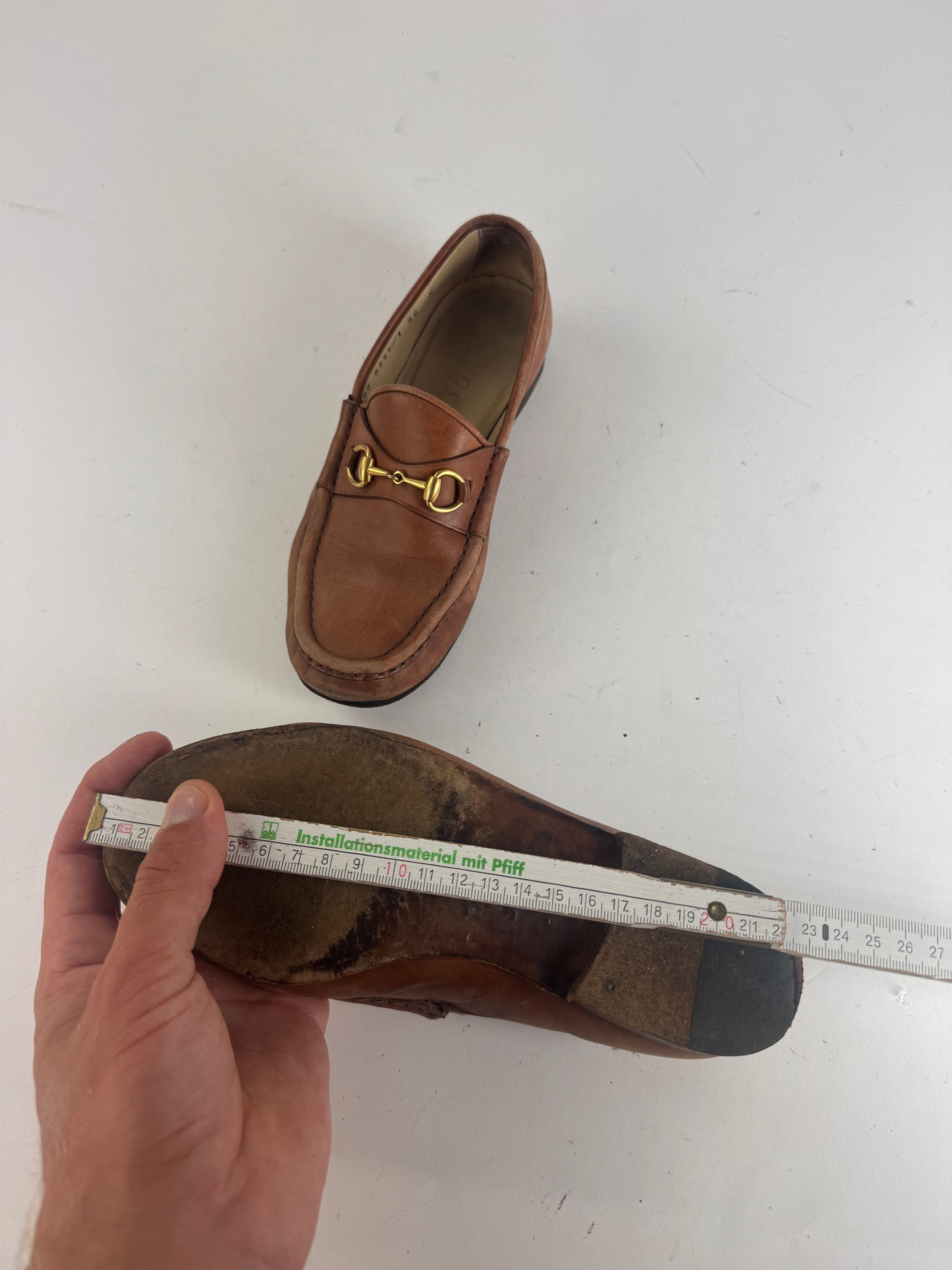Gucci Vintage Horsebit leather Loafer brown Size US 5 / IT 35 - 11 Thumbnail