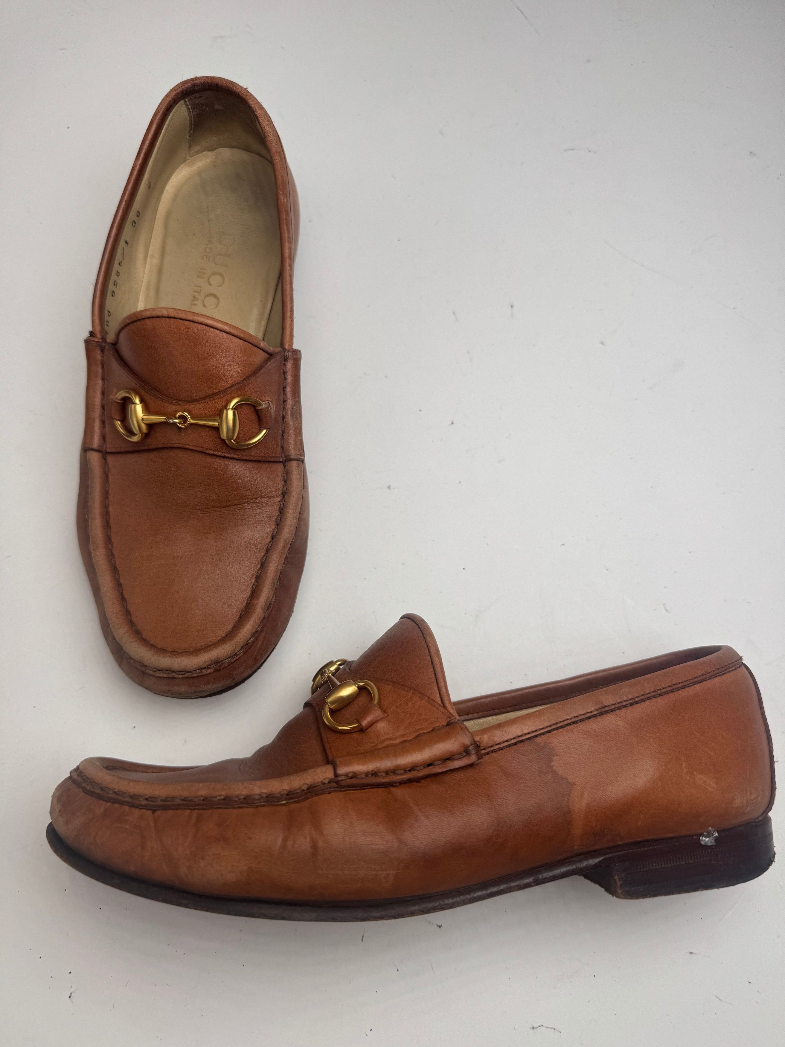 Gucci Vintage Horsebit leather Loafer brown Size US 5 / IT 35 - 12 Thumbnail