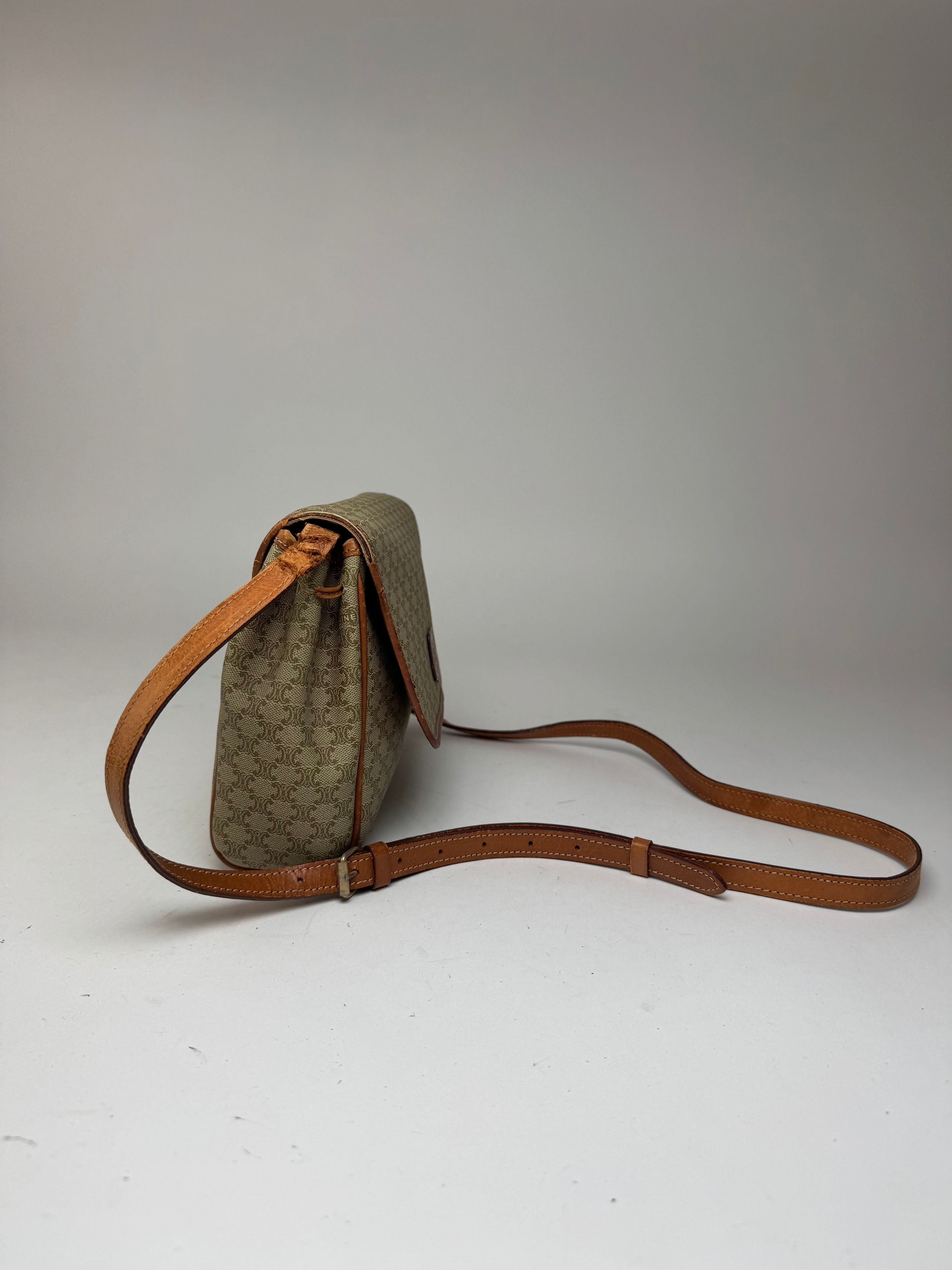 Celine Vintage Triomphe Monogram Crossbody bag beige Size ONE SIZE - 5 Thumbnail