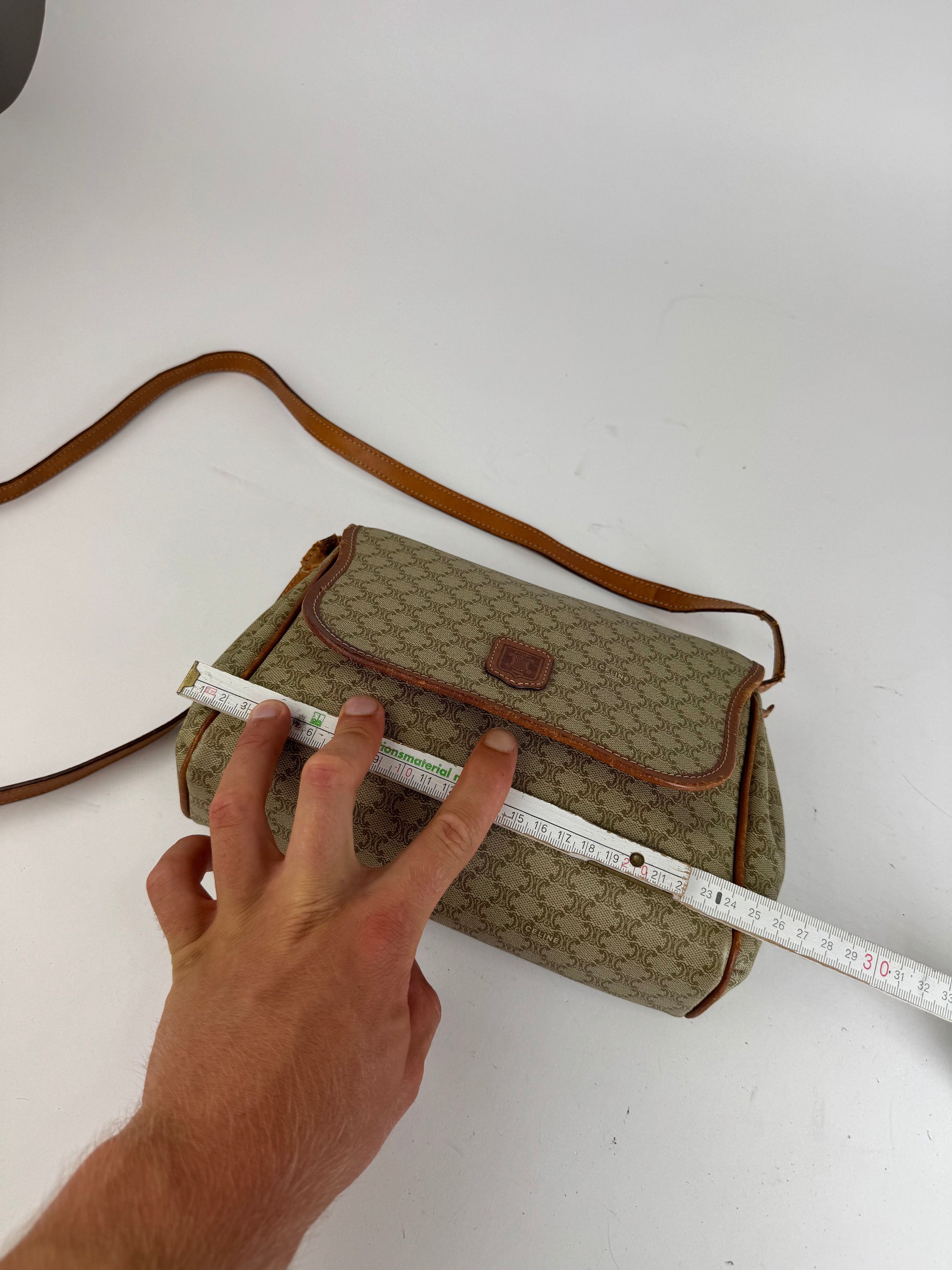 Celine Vintage Triomphe Monogram Crossbody bag beige Size ONE SIZE - 11 Thumbnail