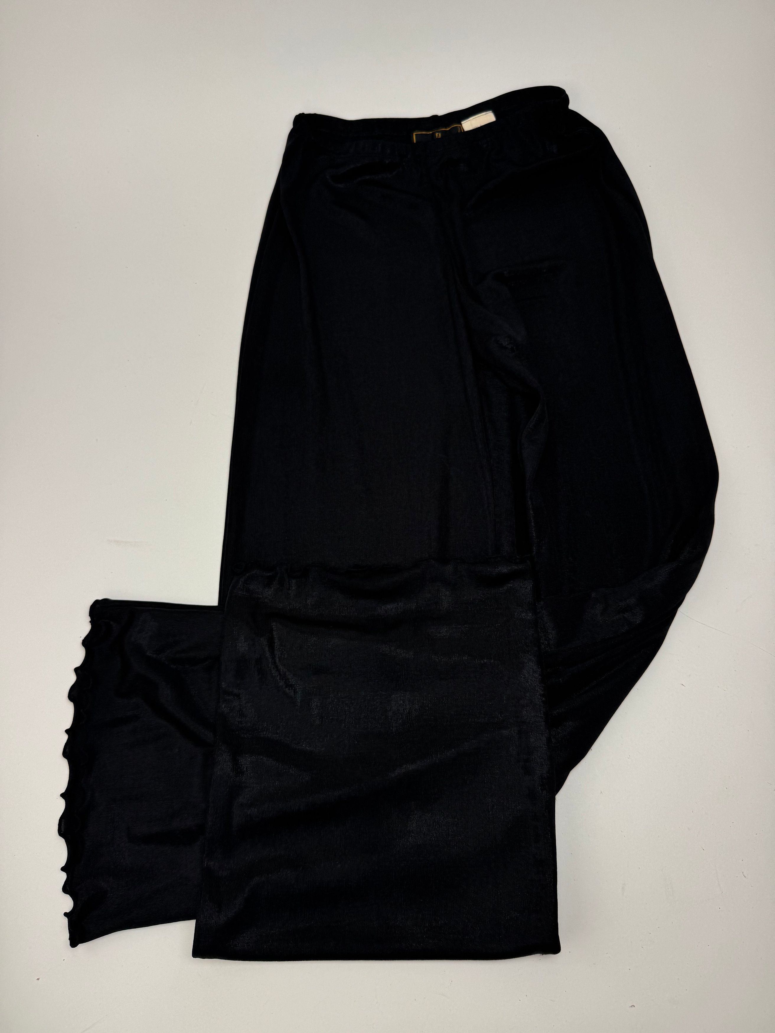 Fendi Vintage Roma Polyester pants M black Size 27" / US 4 / IT 40 - 7 Thumbnail