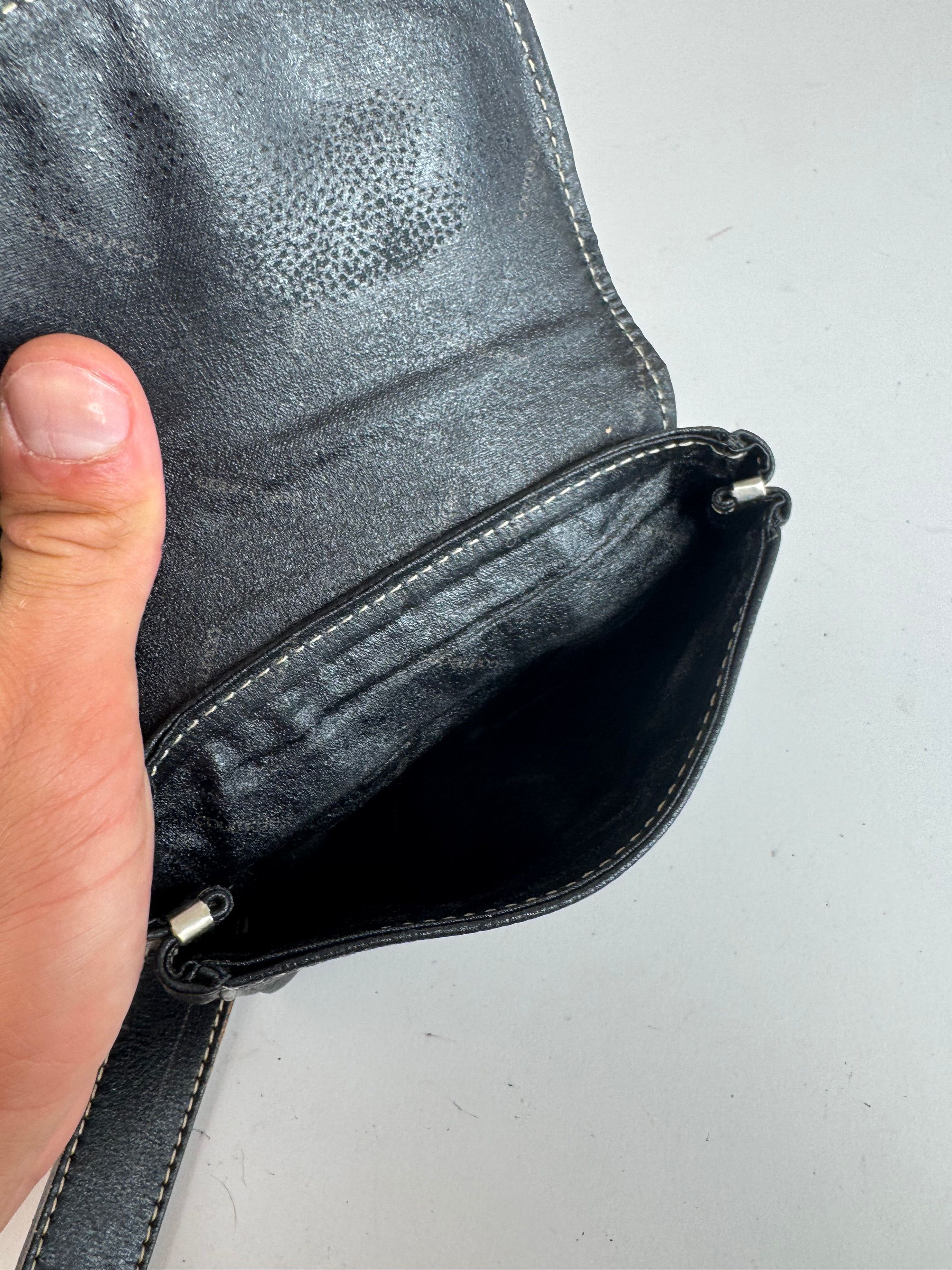 Courreges Vintage Leather belt bag black Size ONE SIZE - 4 Thumbnail