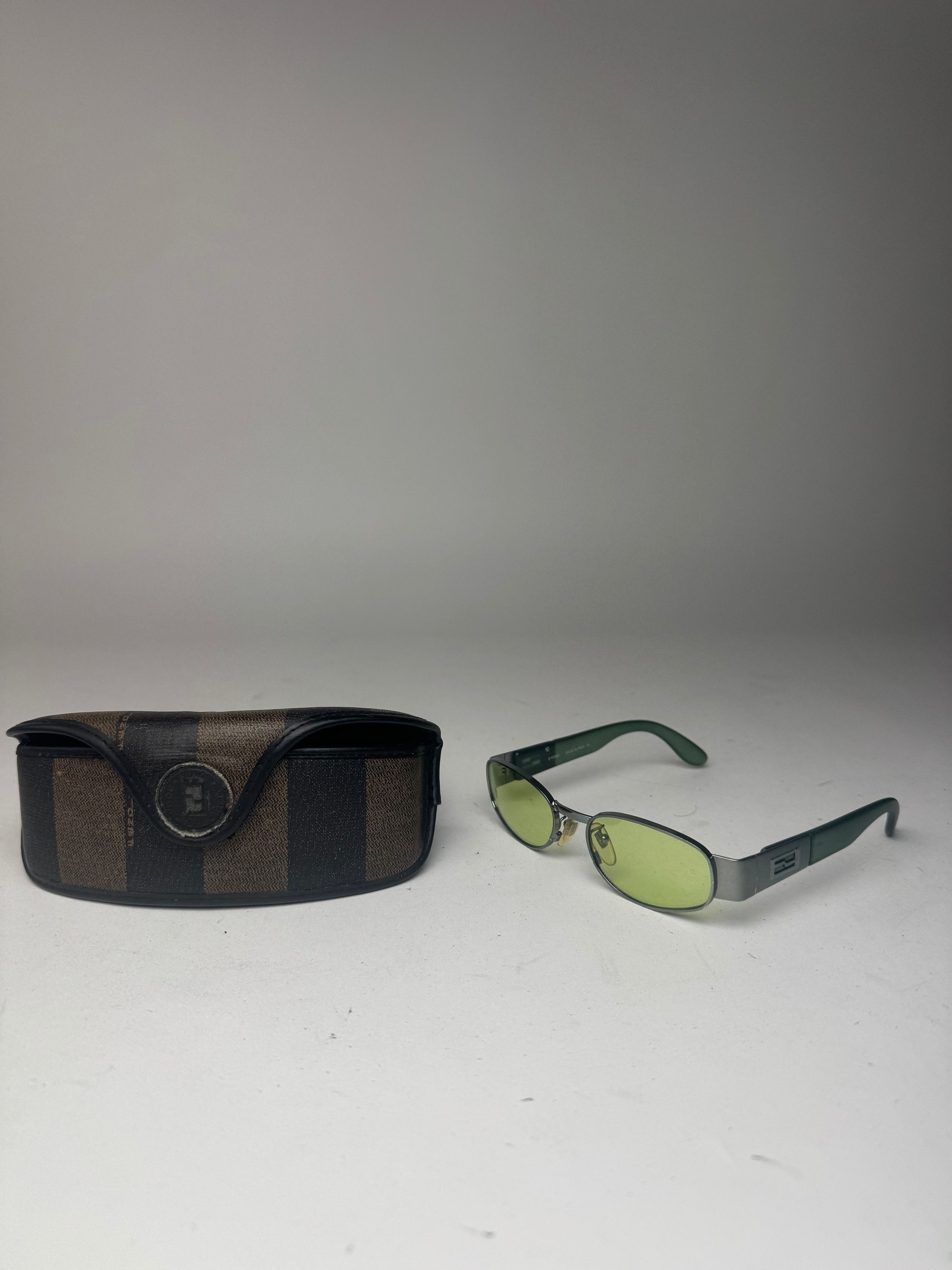 Fendi Vintage Roma Retro Sunglasses Green Size ONE SIZE - 15 Thumbnail