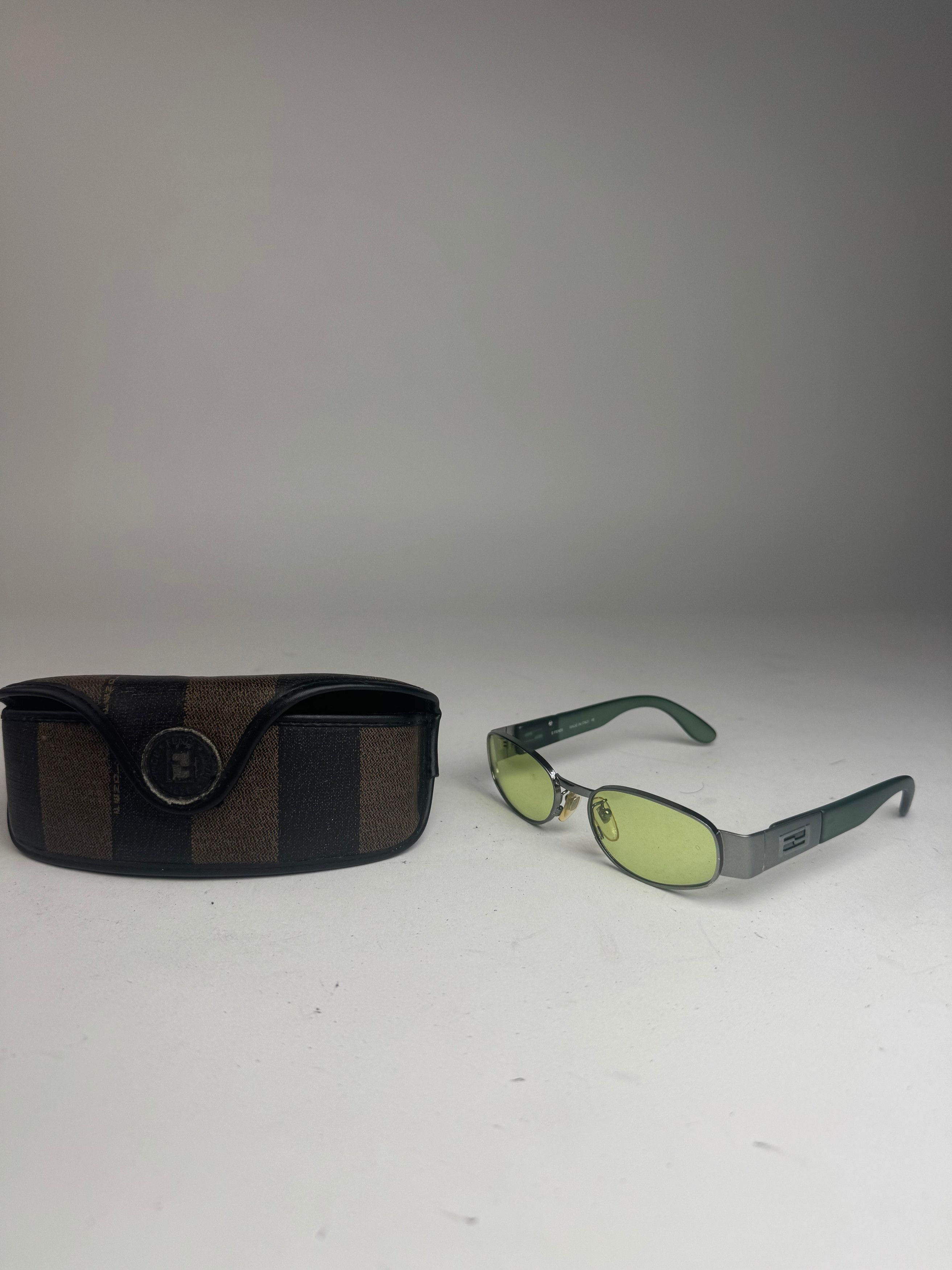 Fendi Vintage Roma Retro Sunglasses Green Size ONE SIZE - 13 Thumbnail