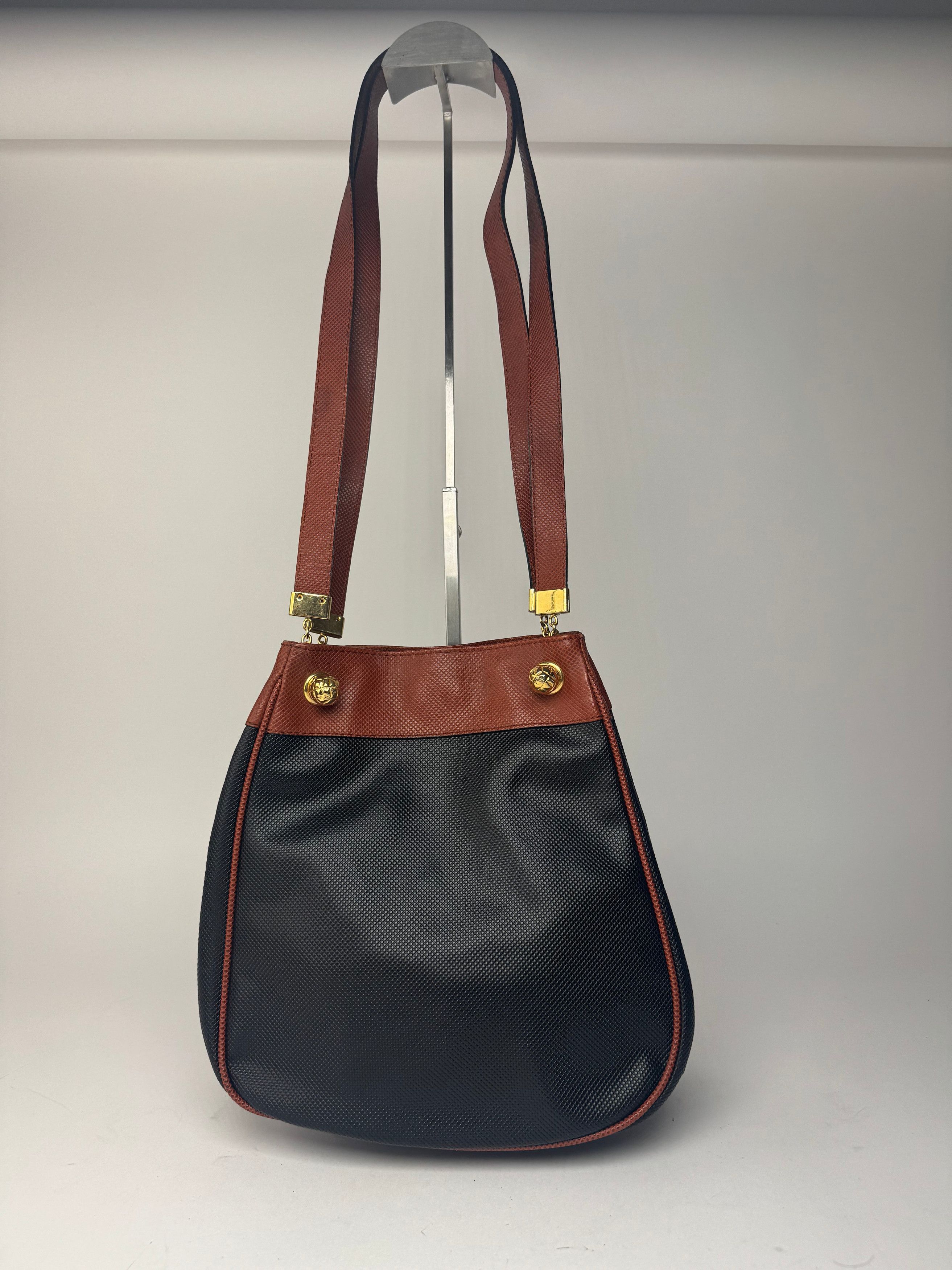 Bottega Veneta Vintage Leather bucket bag black brown Size ONE SIZE - 2 Thumbnail