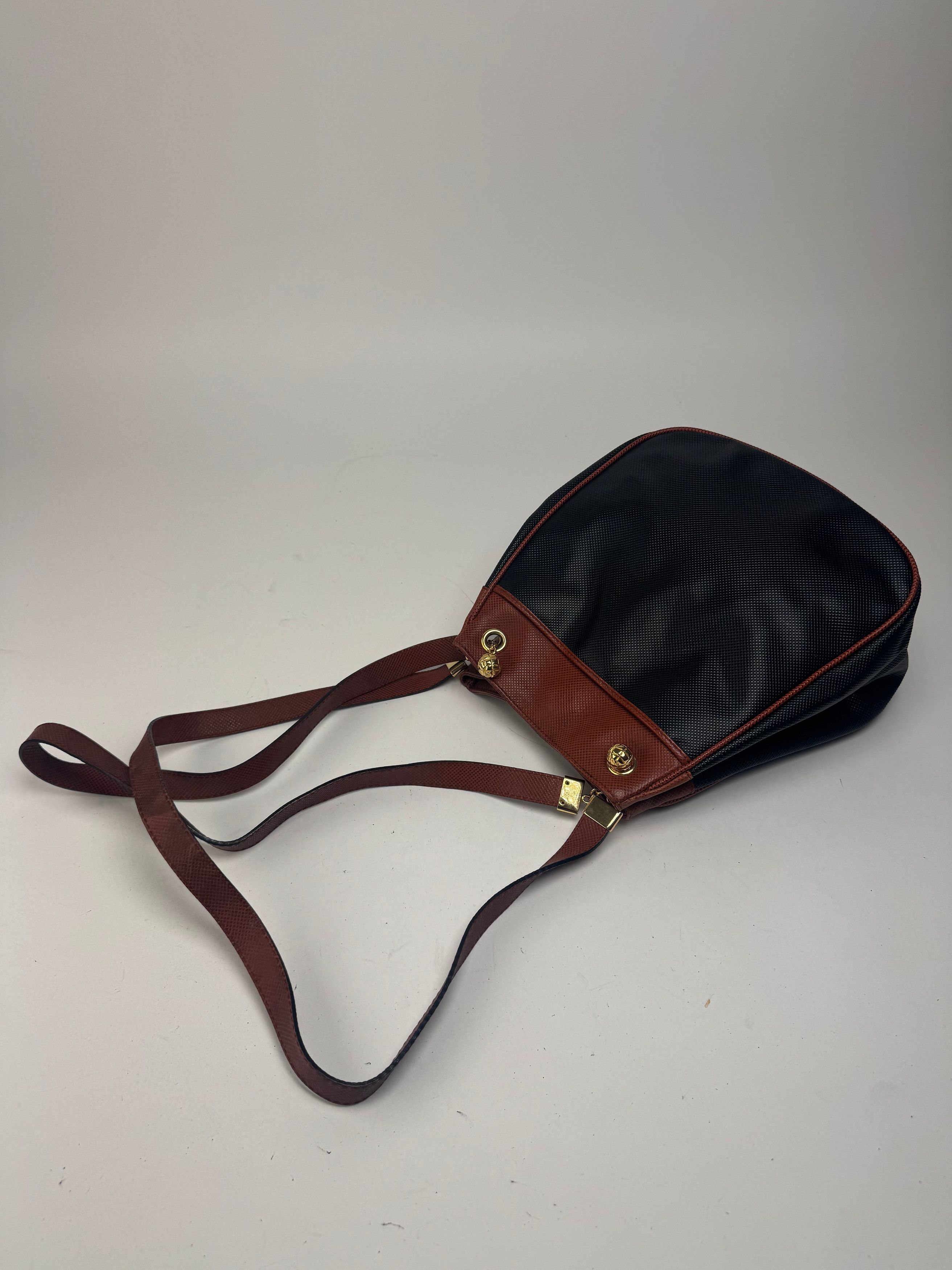 Bottega Veneta Vintage Leather bucket bag black brown Size ONE SIZE - 12 Thumbnail