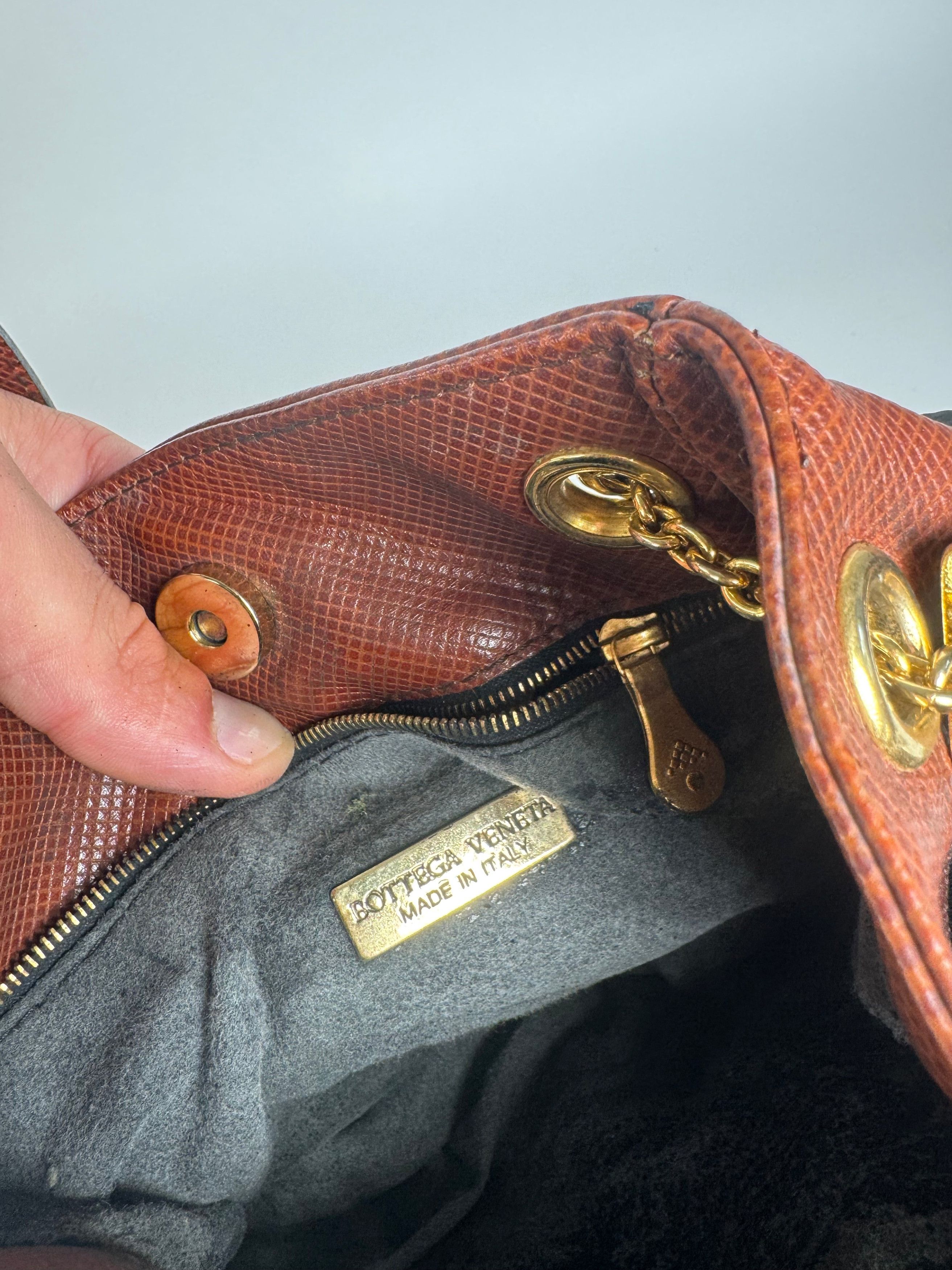 Bottega Veneta Vintage Leather bucket bag black brown Size ONE SIZE - 4 Thumbnail