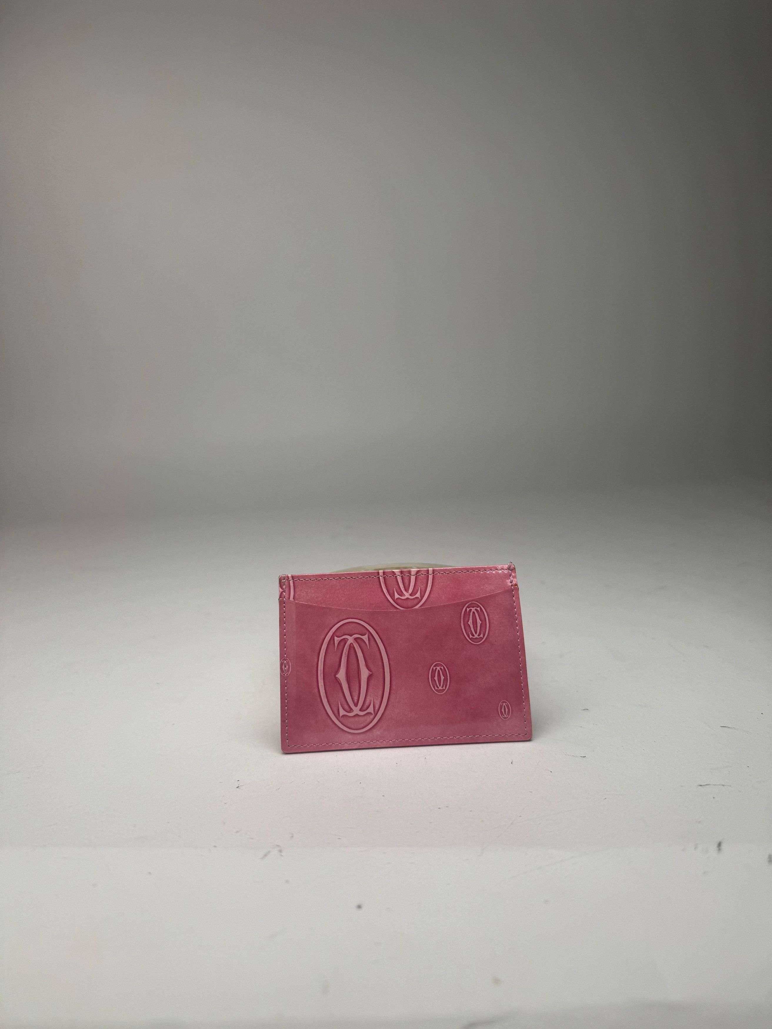 Cartier Vintage Patent Leather monogram Card Holder Pink Size ONE SIZE - 12 Thumbnail