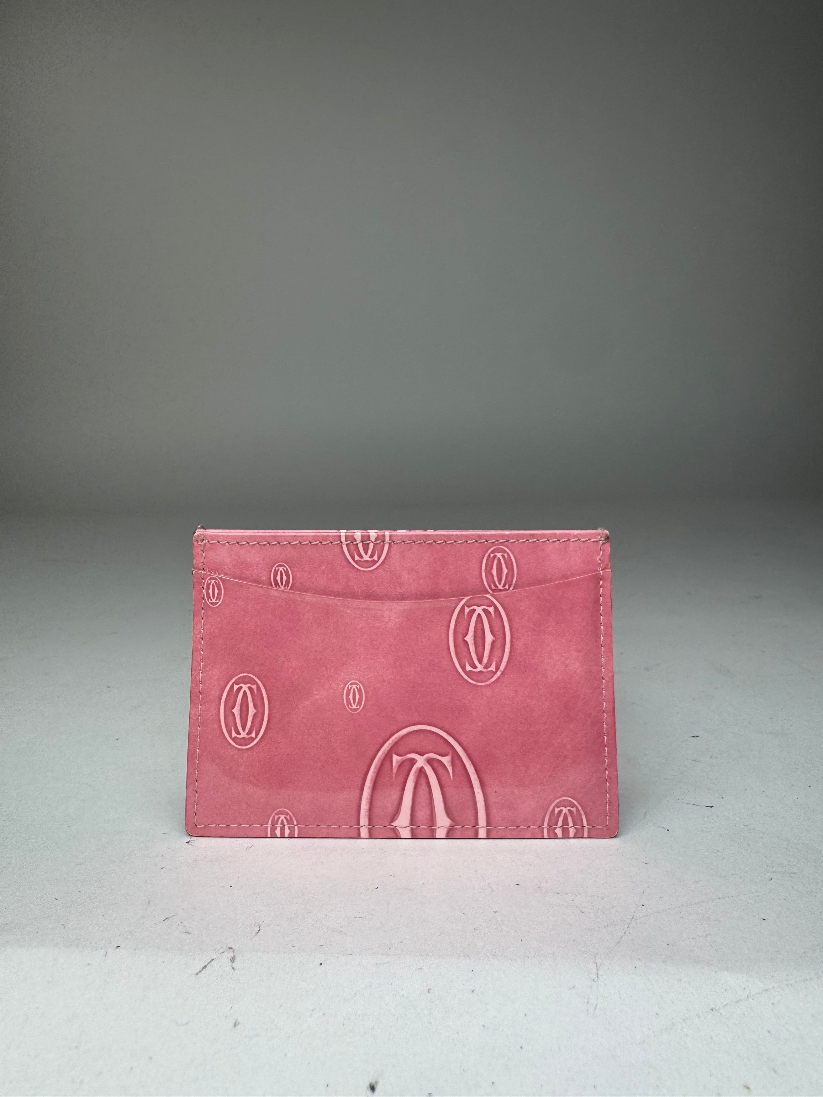 Cartier Vintage Patent Leather monogram Card Holder Pink Size ONE SIZE - 11 Thumbnail