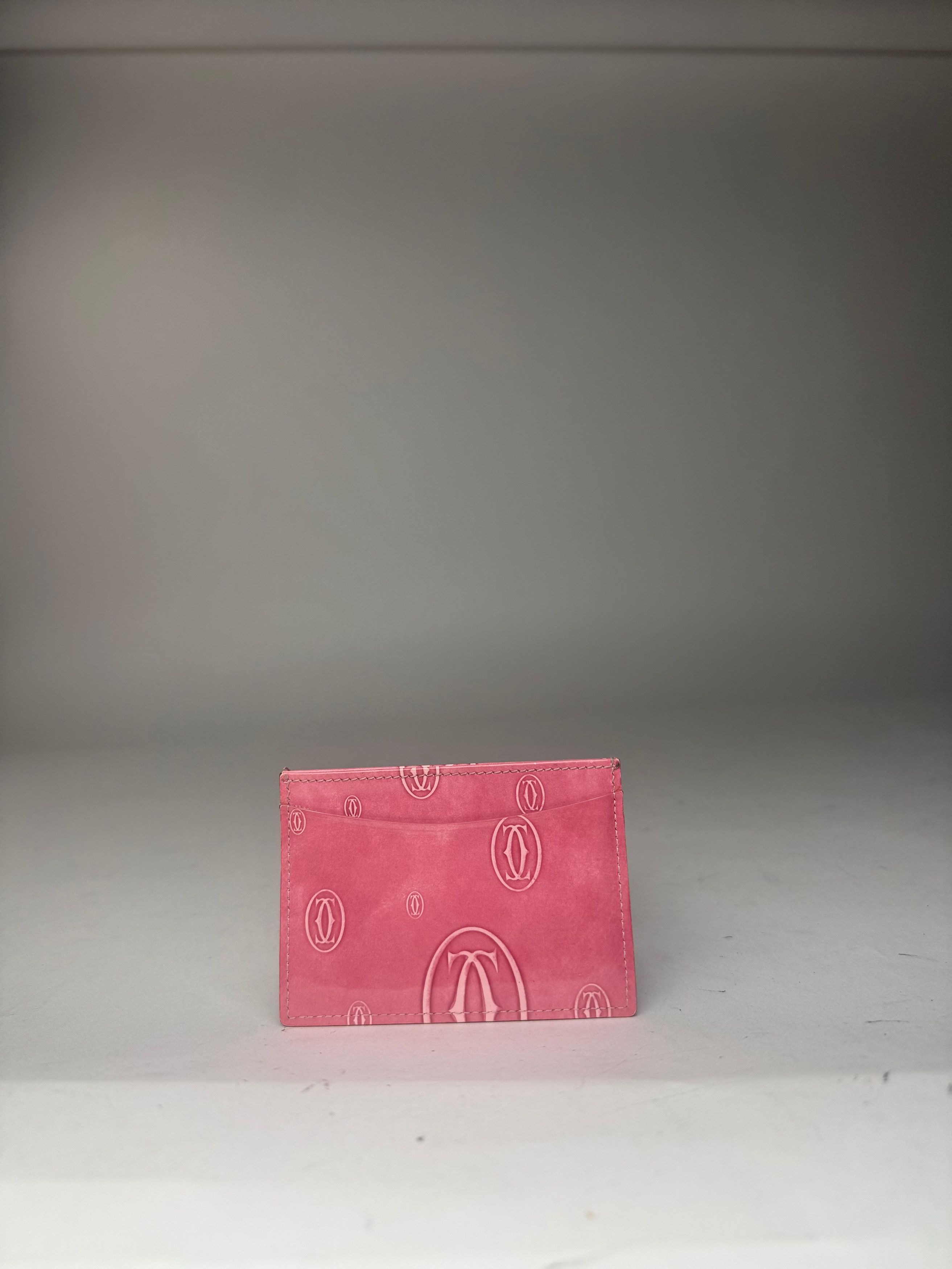 Cartier Vintage Patent Leather monogram Card Holder Pink Size ONE SIZE - 5 Thumbnail