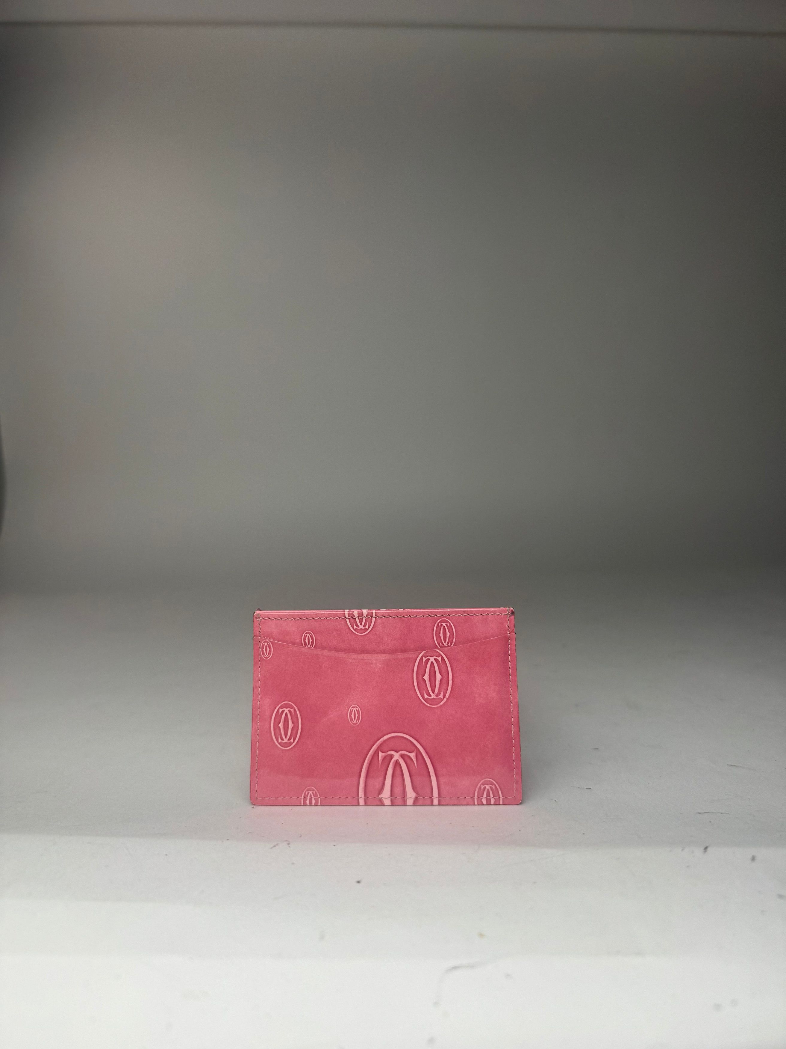 Cartier Vintage Patent Leather monogram Card Holder Pink Size ONE SIZE - 8 Thumbnail