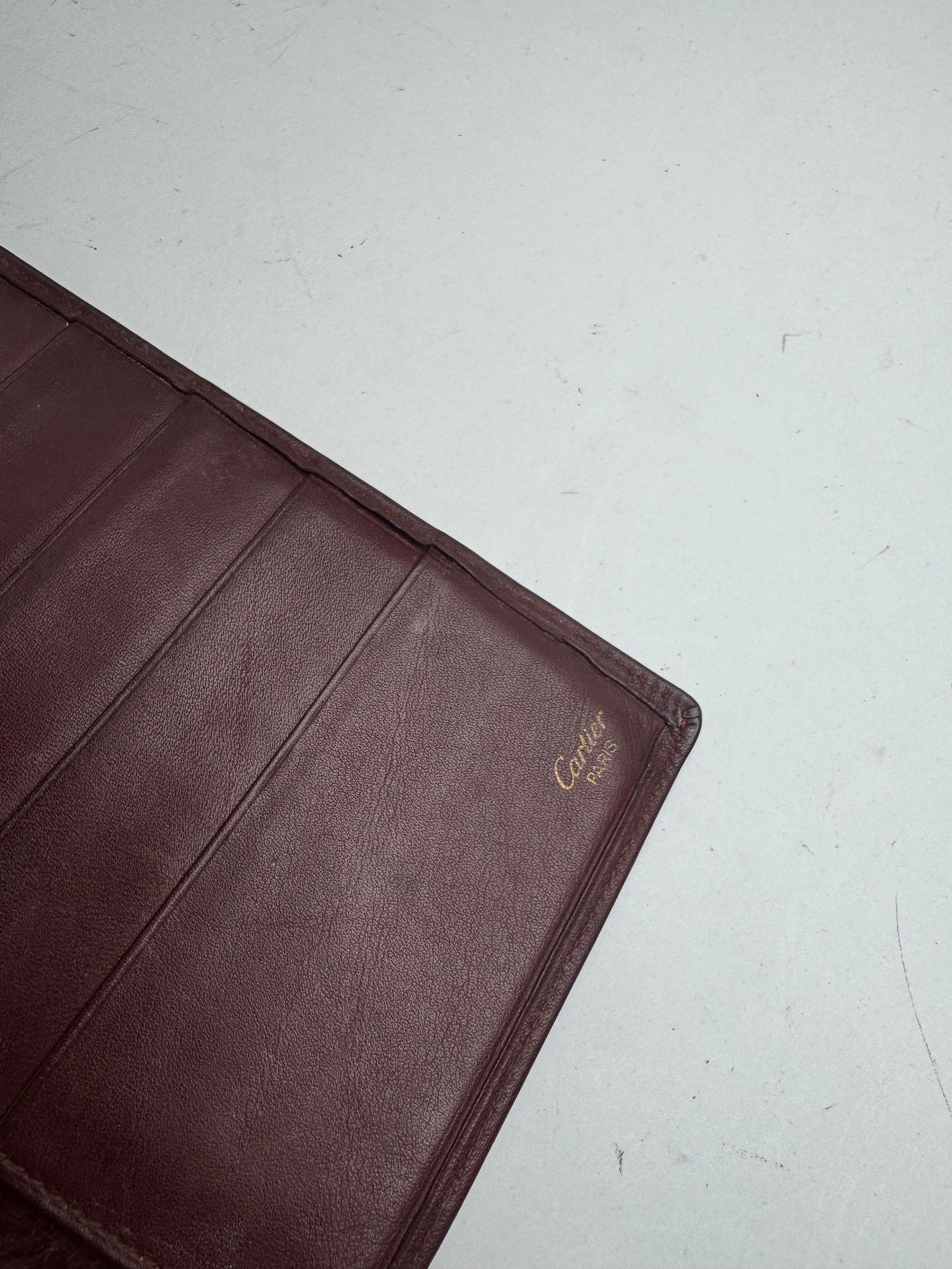 Cartier Vintage Leather Card a holder Burgundy Size ONE SIZE - 5 Thumbnail