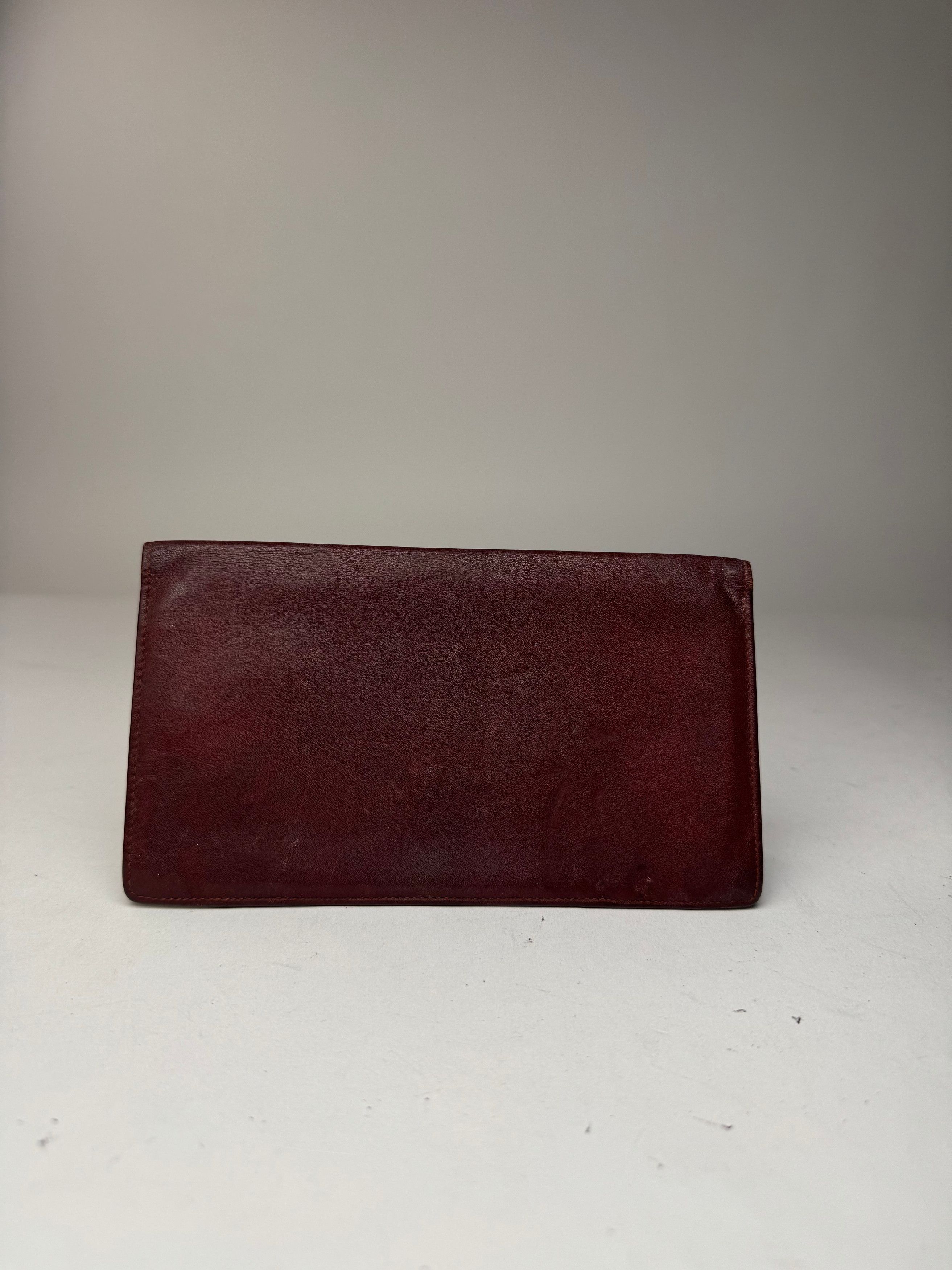 Cartier Vintage Leather Card a holder Burgundy Size ONE SIZE - 11 Thumbnail