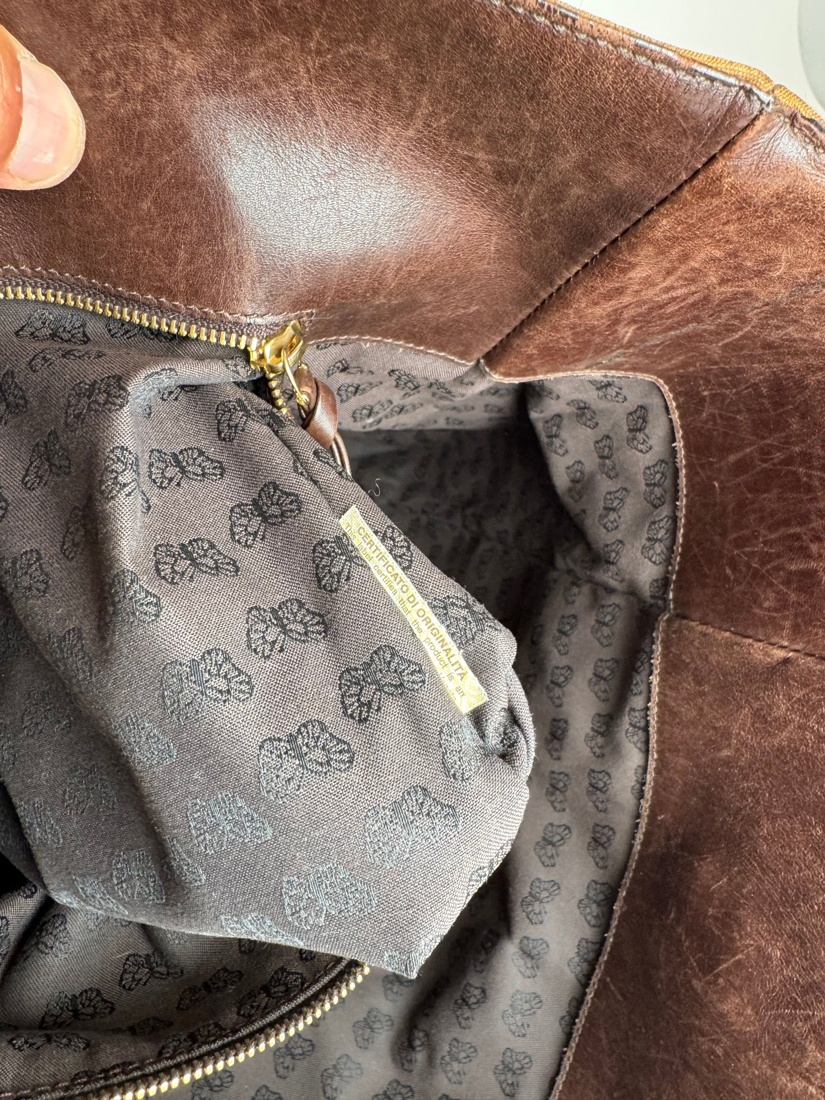 Bottega Veneta Vintage Suede Tote bag brown Size ONE SIZE - 4 Thumbnail