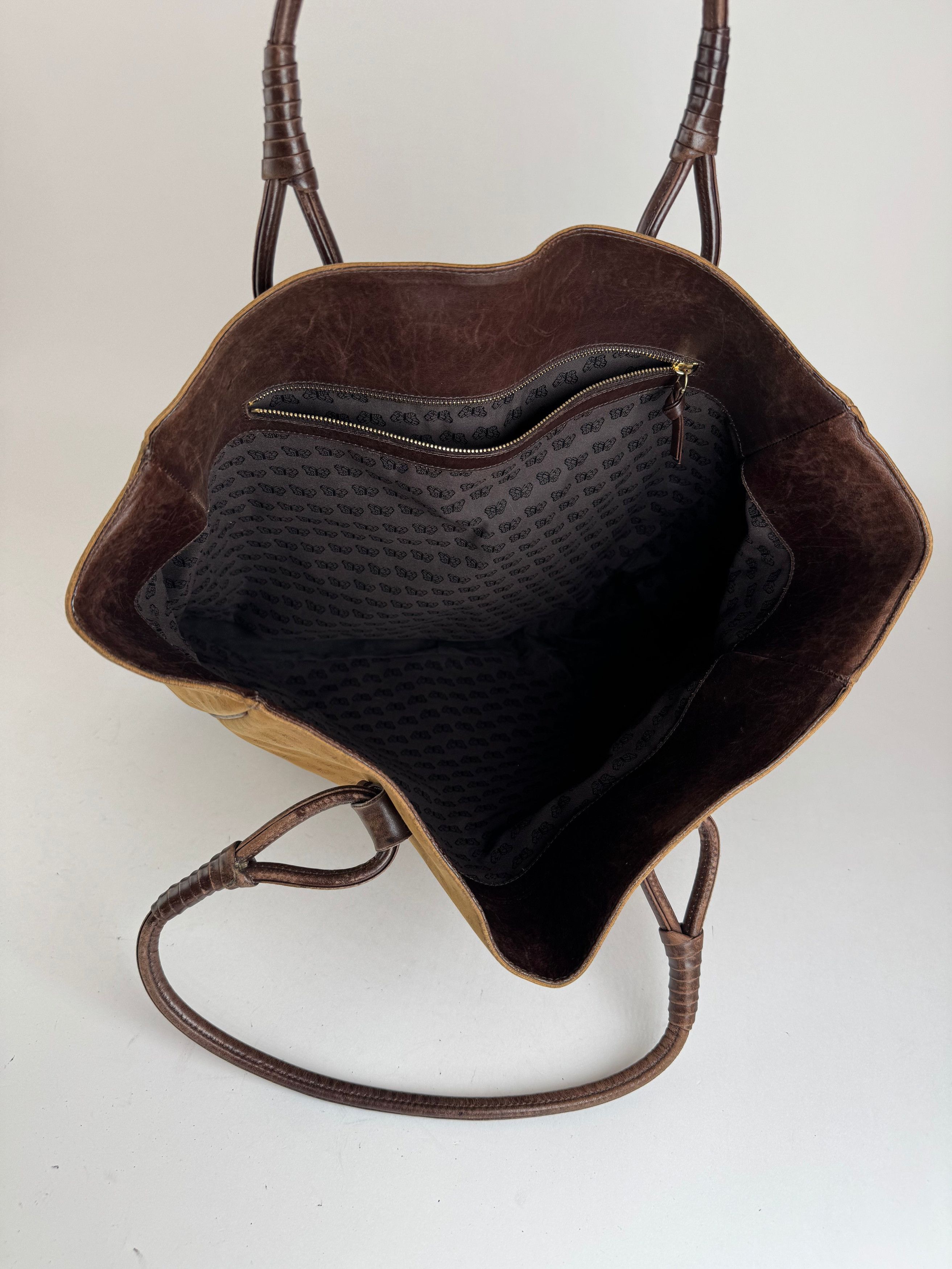 Bottega Veneta Vintage Suede Tote bag brown Size ONE SIZE - 3 Thumbnail