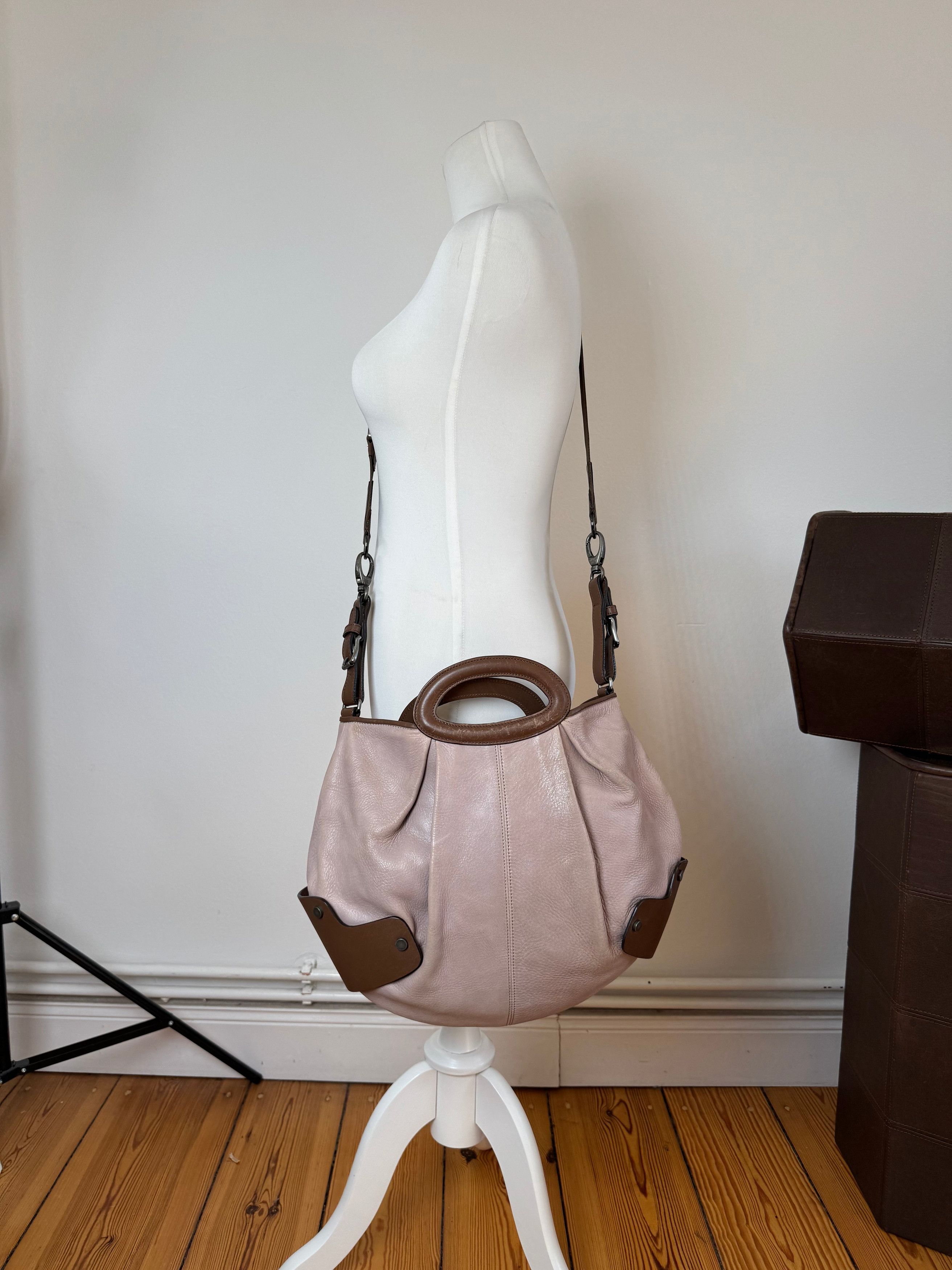 Marni Vintage 2 way leather bag purple brown Size ONE SIZE - 14 Thumbnail