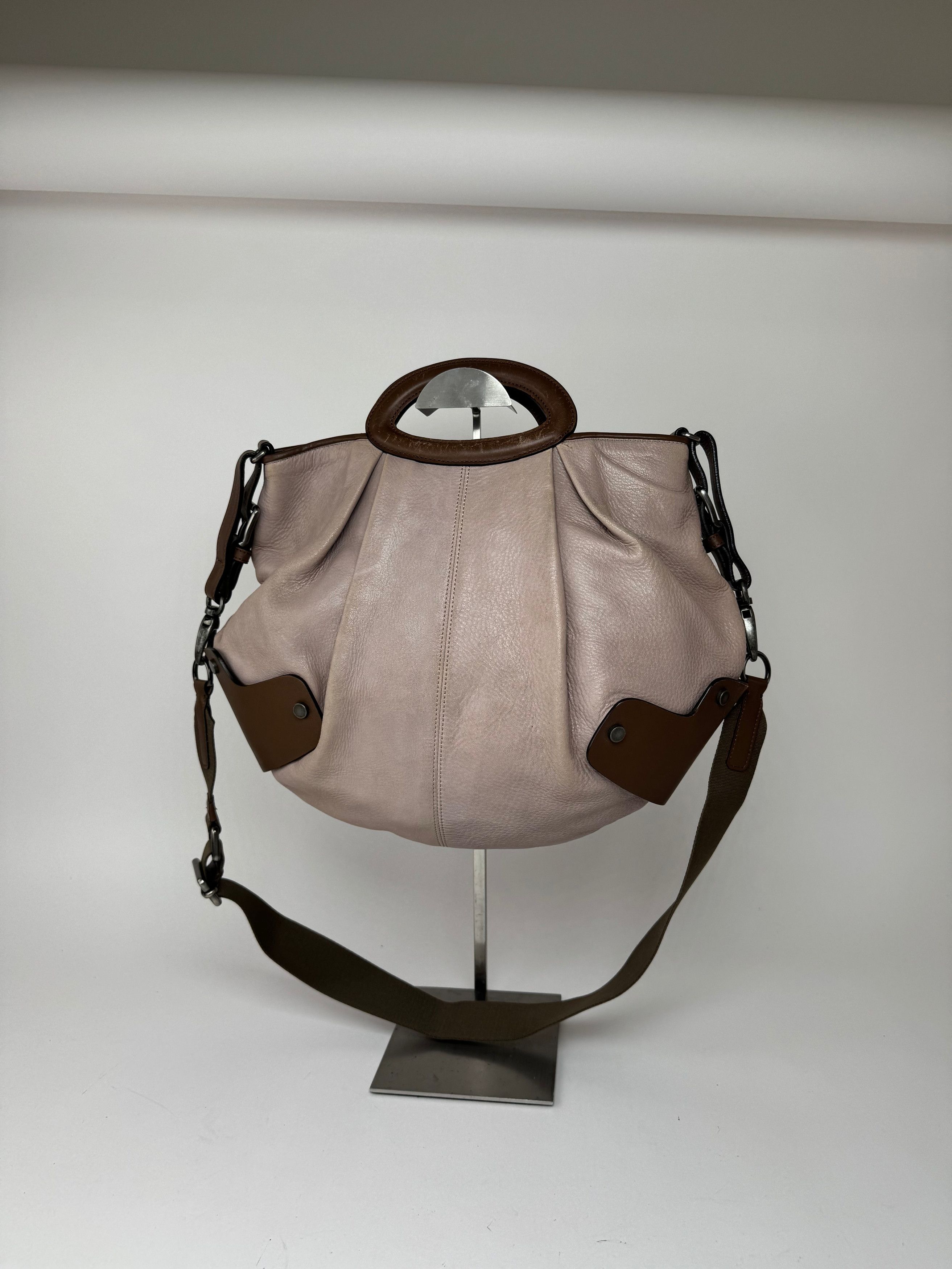 Marni Vintage 2 way leather bag purple brown Size ONE SIZE - 6 Thumbnail