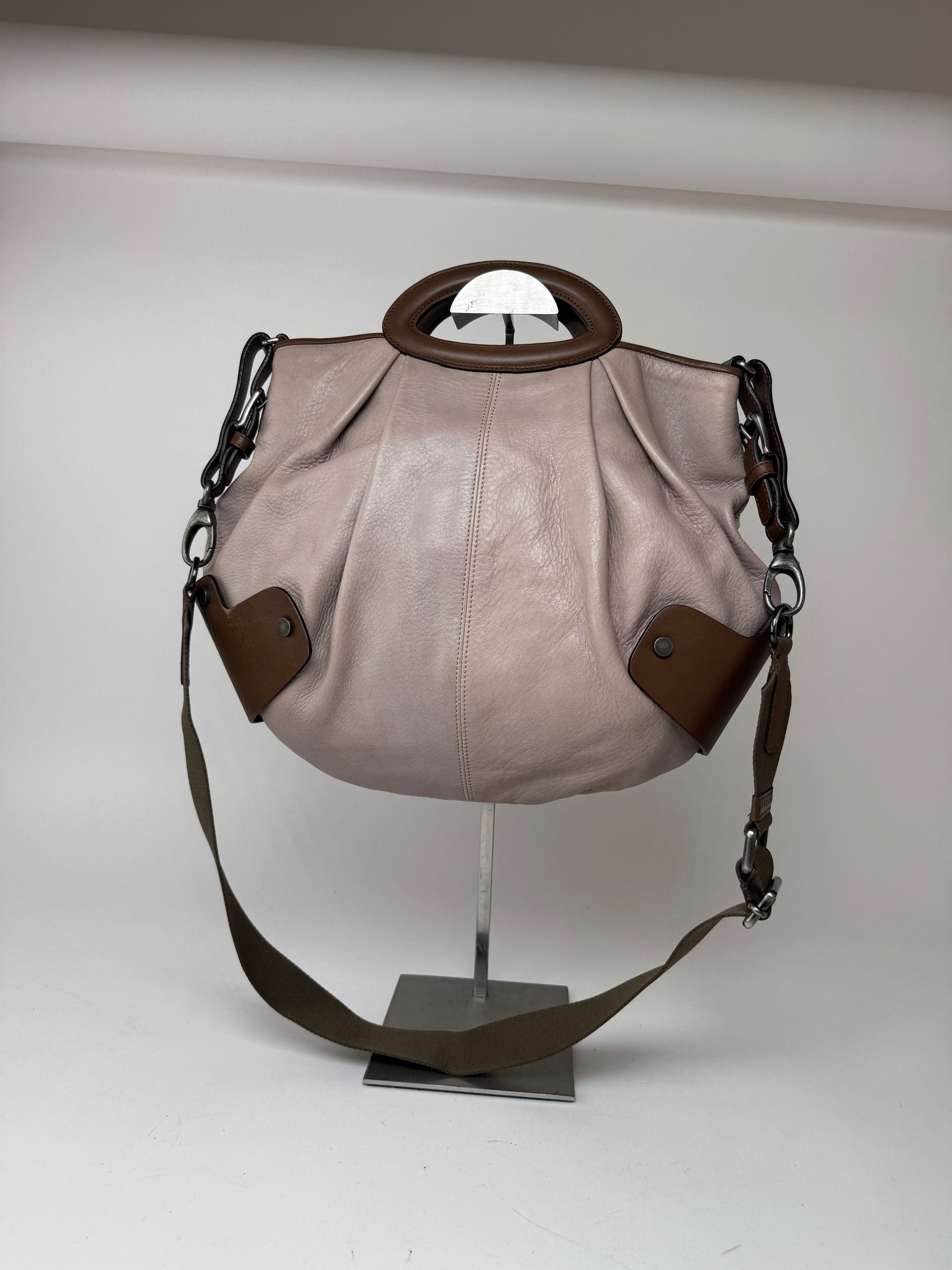 Marni Vintage 2 way leather bag purple brown Size ONE SIZE - 3 Thumbnail