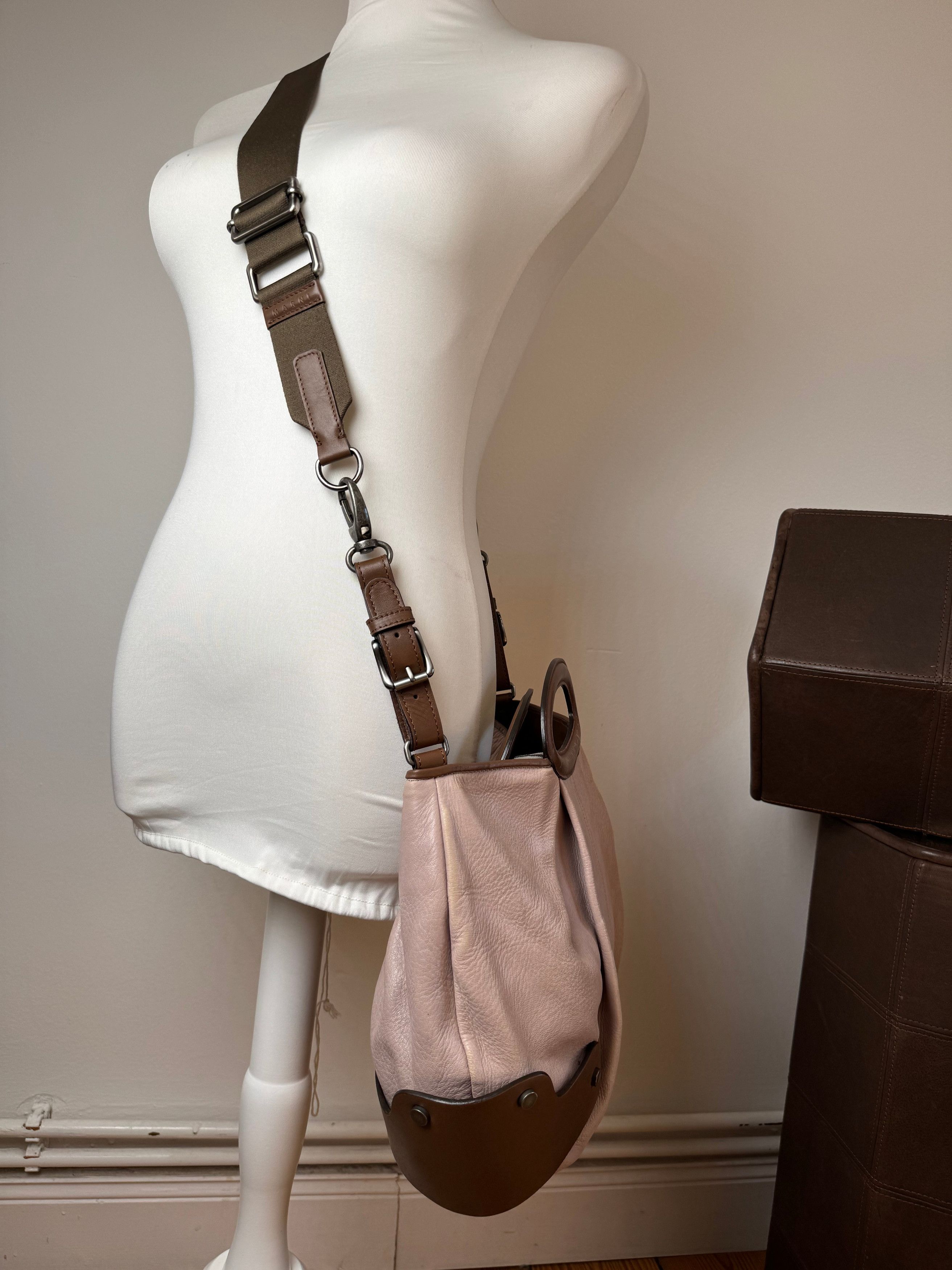 Marni Vintage 2 way leather bag purple brown Size ONE SIZE - 15 Thumbnail